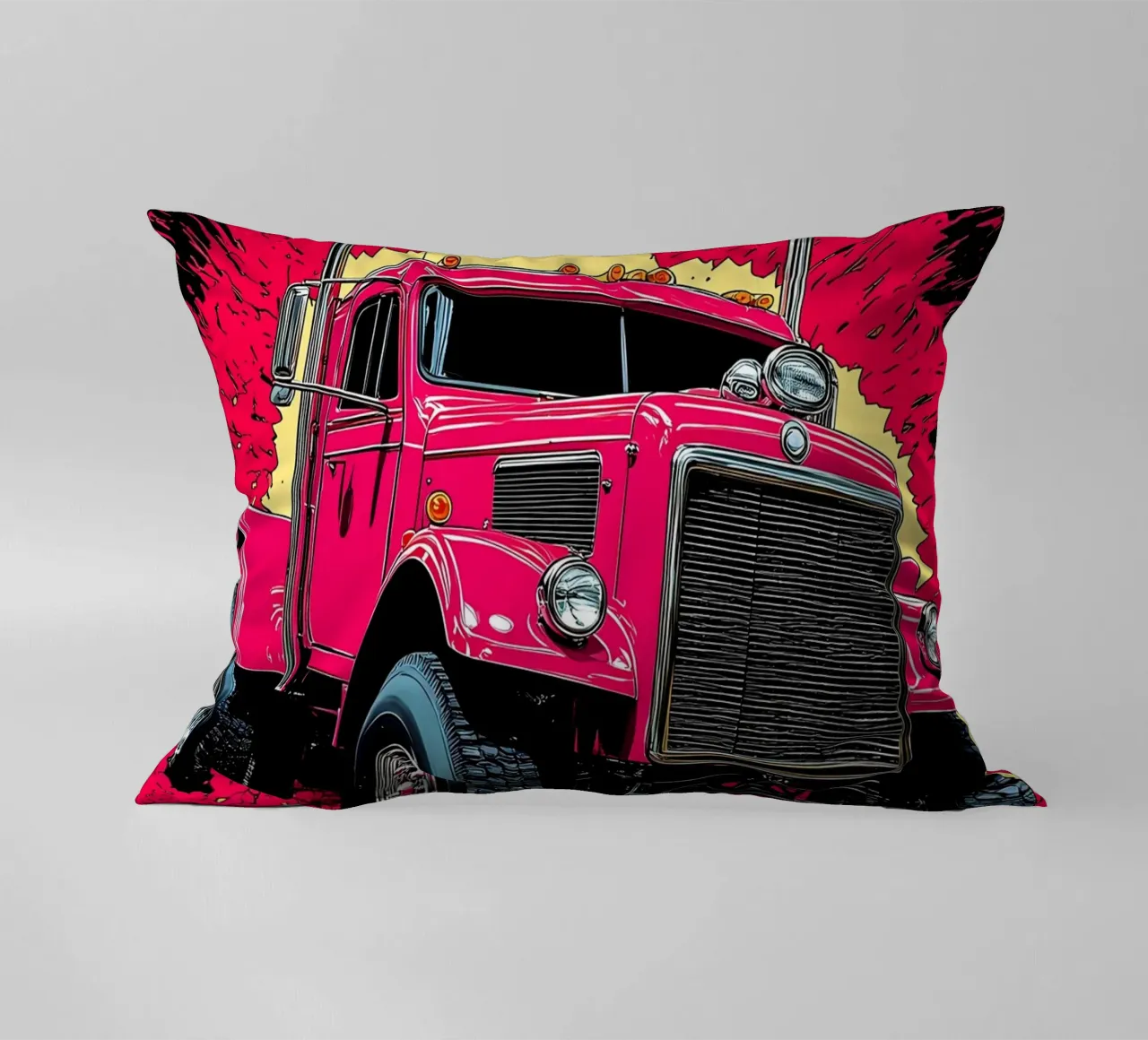 Camion classico - Pop Art cuscino da ColorCrash Gallery
