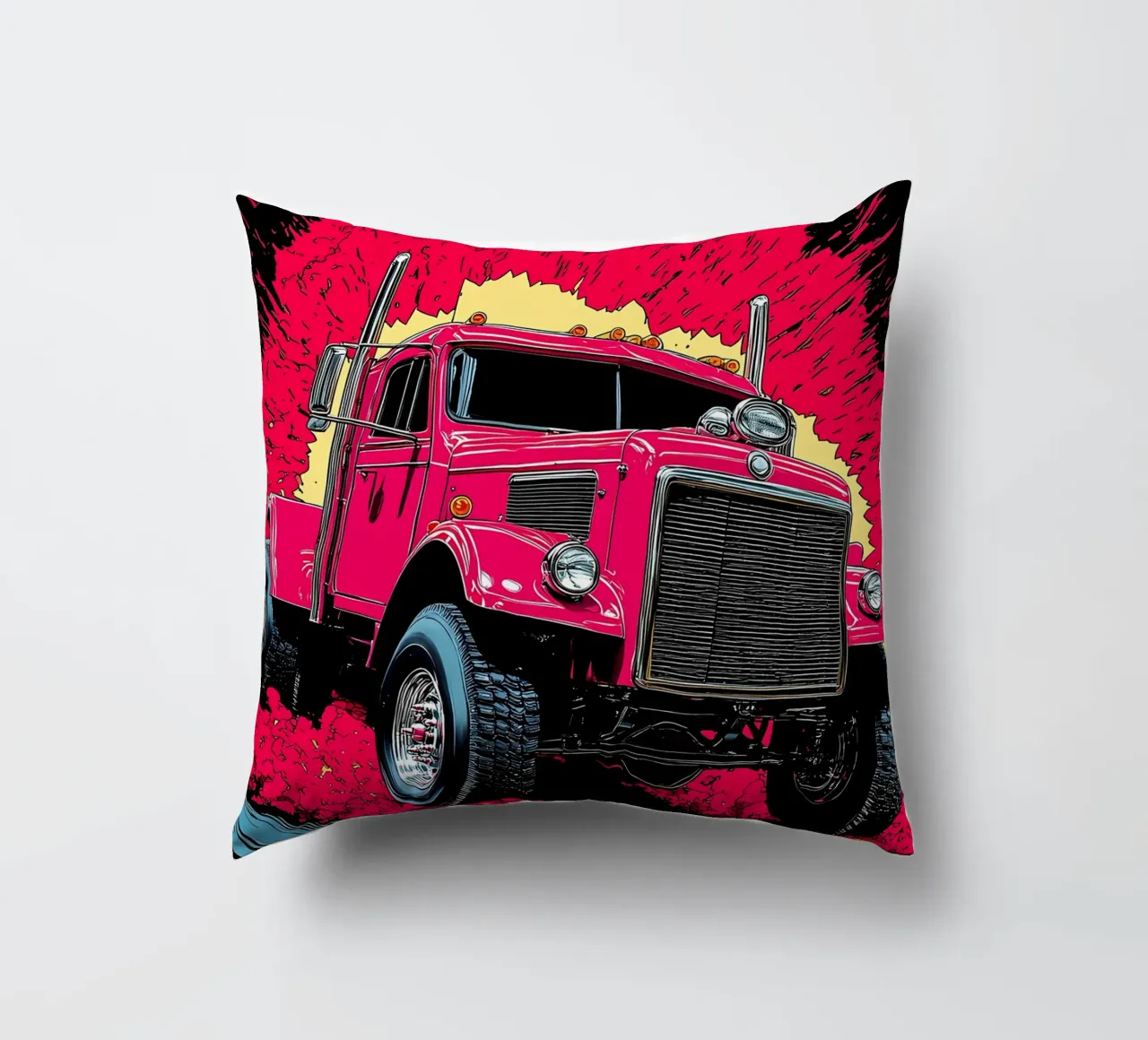 Camion classico - Pop Art cuscino da ColorCrash Gallery