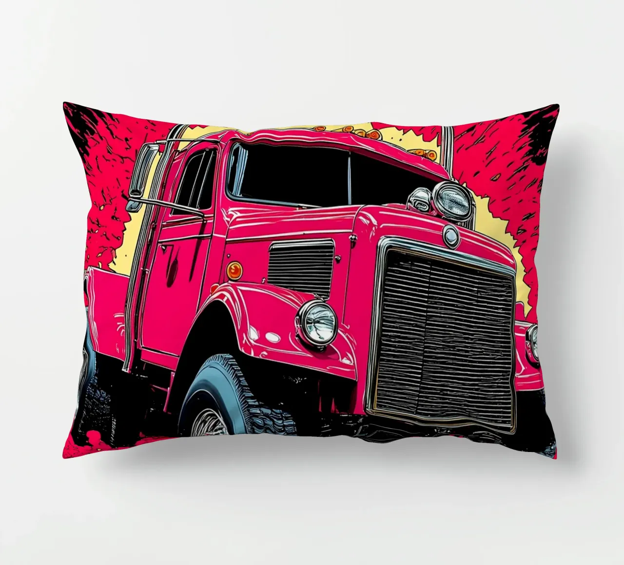 Camion classico - Pop Art cuscino da ColorCrash Gallery