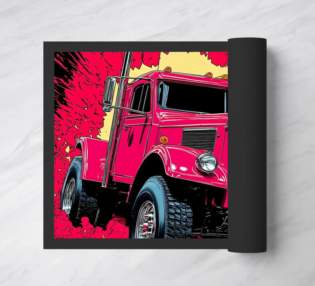 Camion classico - Pop Art zerbino da ColorCrash Gallery