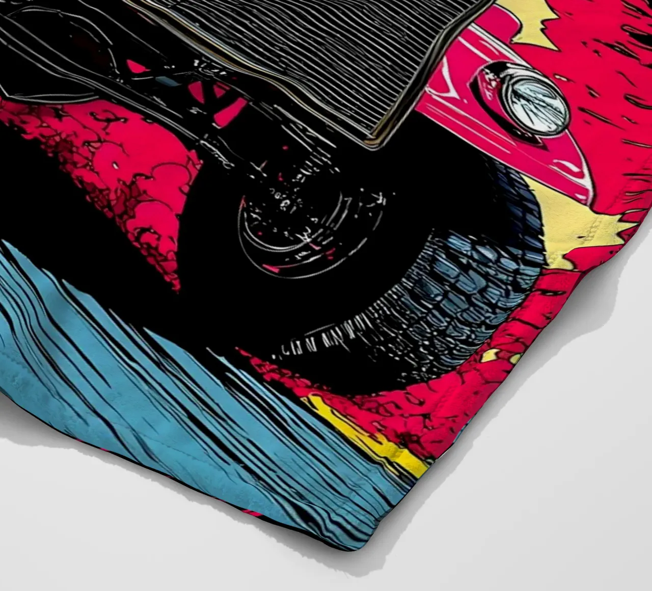 Camion classico - Pop Art coperta in pile da ColorCrash Gallery