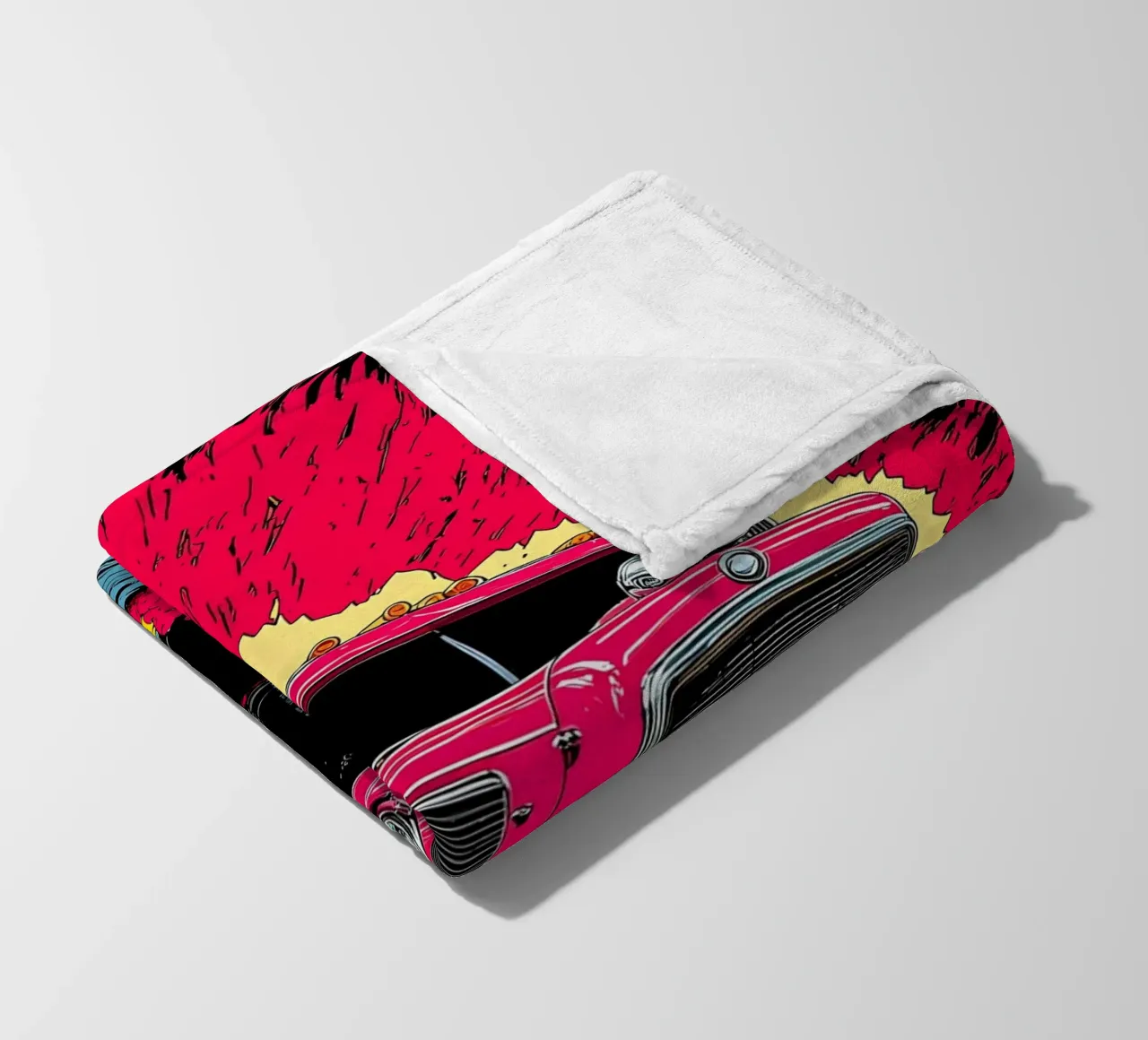 Camion classico - Pop Art coperta in pile da ColorCrash Gallery