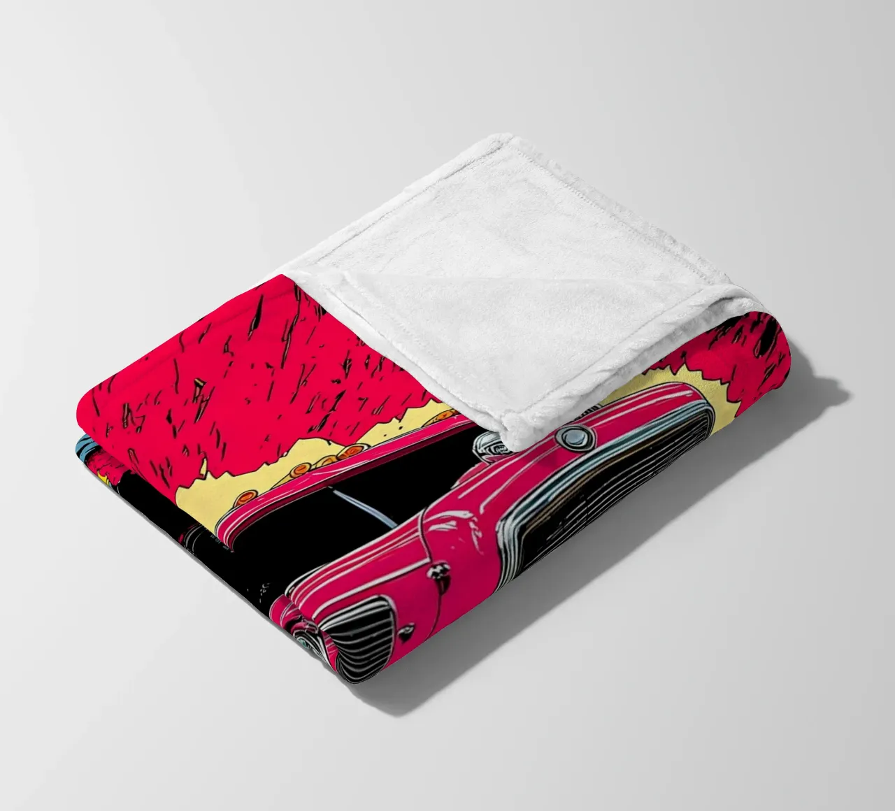 Camion classico - Pop Art coperta in pile da ColorCrash Gallery