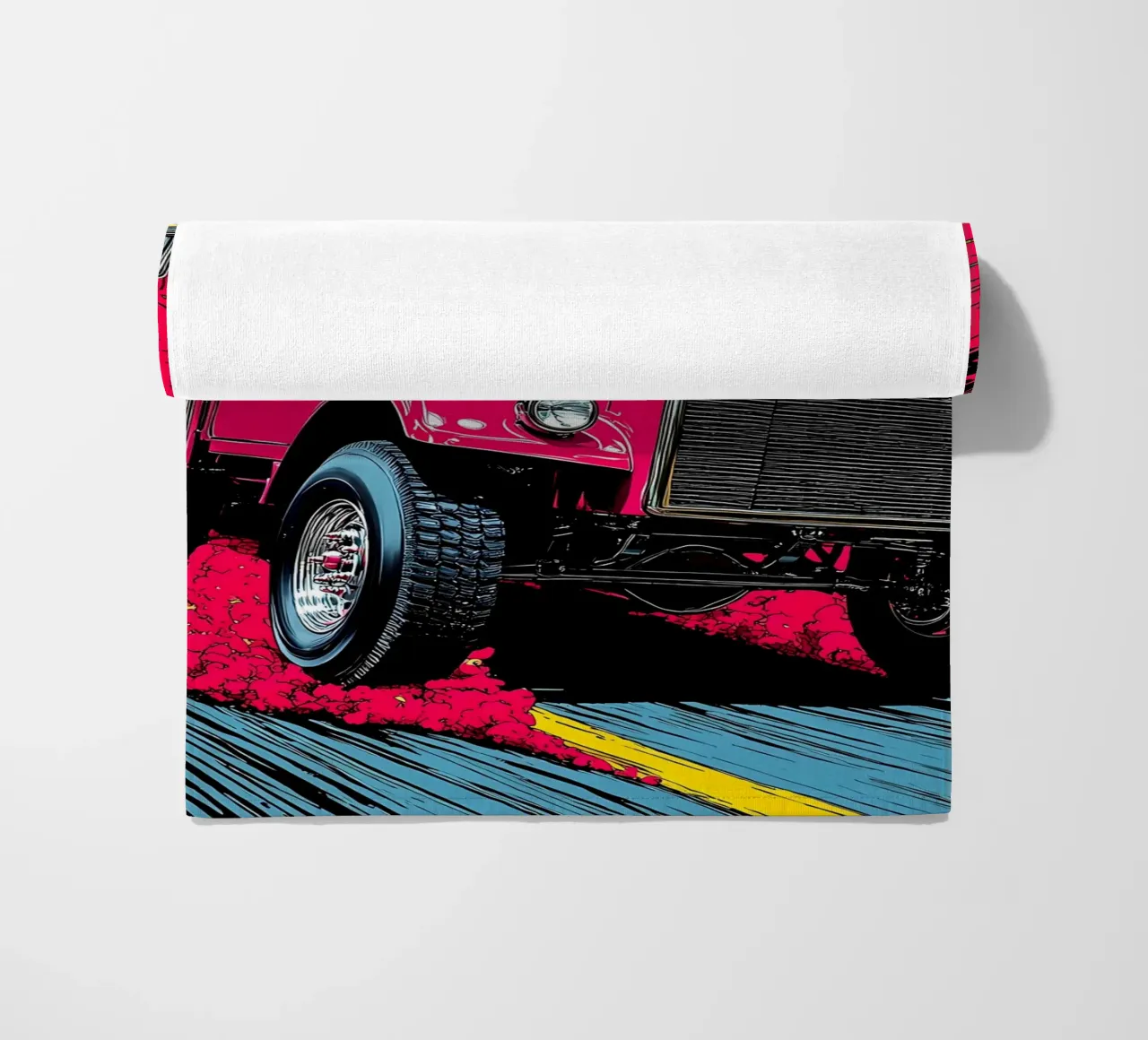 Camion classico - Pop Art telo mare da ColorCrash Gallery