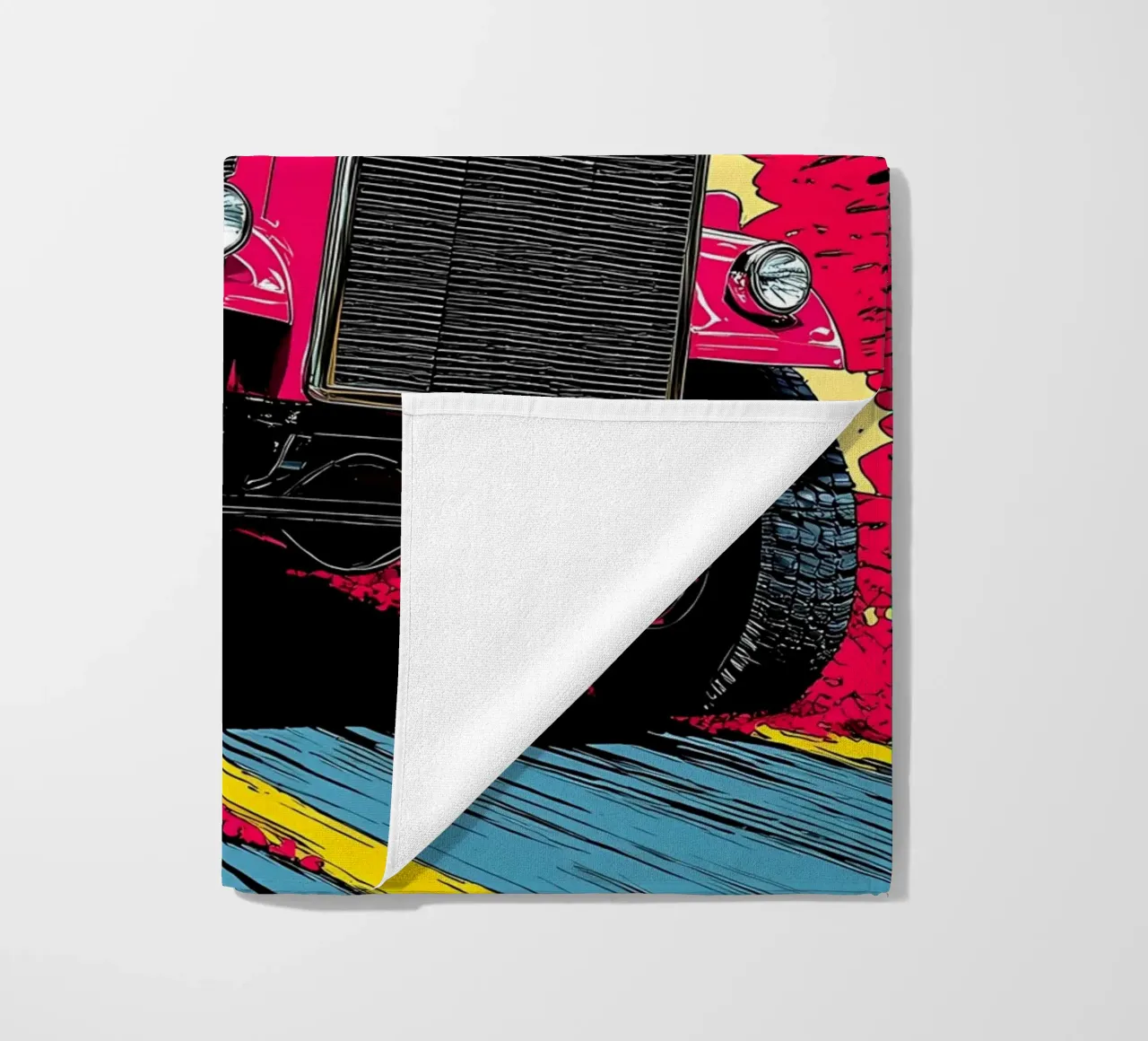 Camion classico - Pop Art telo mare da ColorCrash Gallery