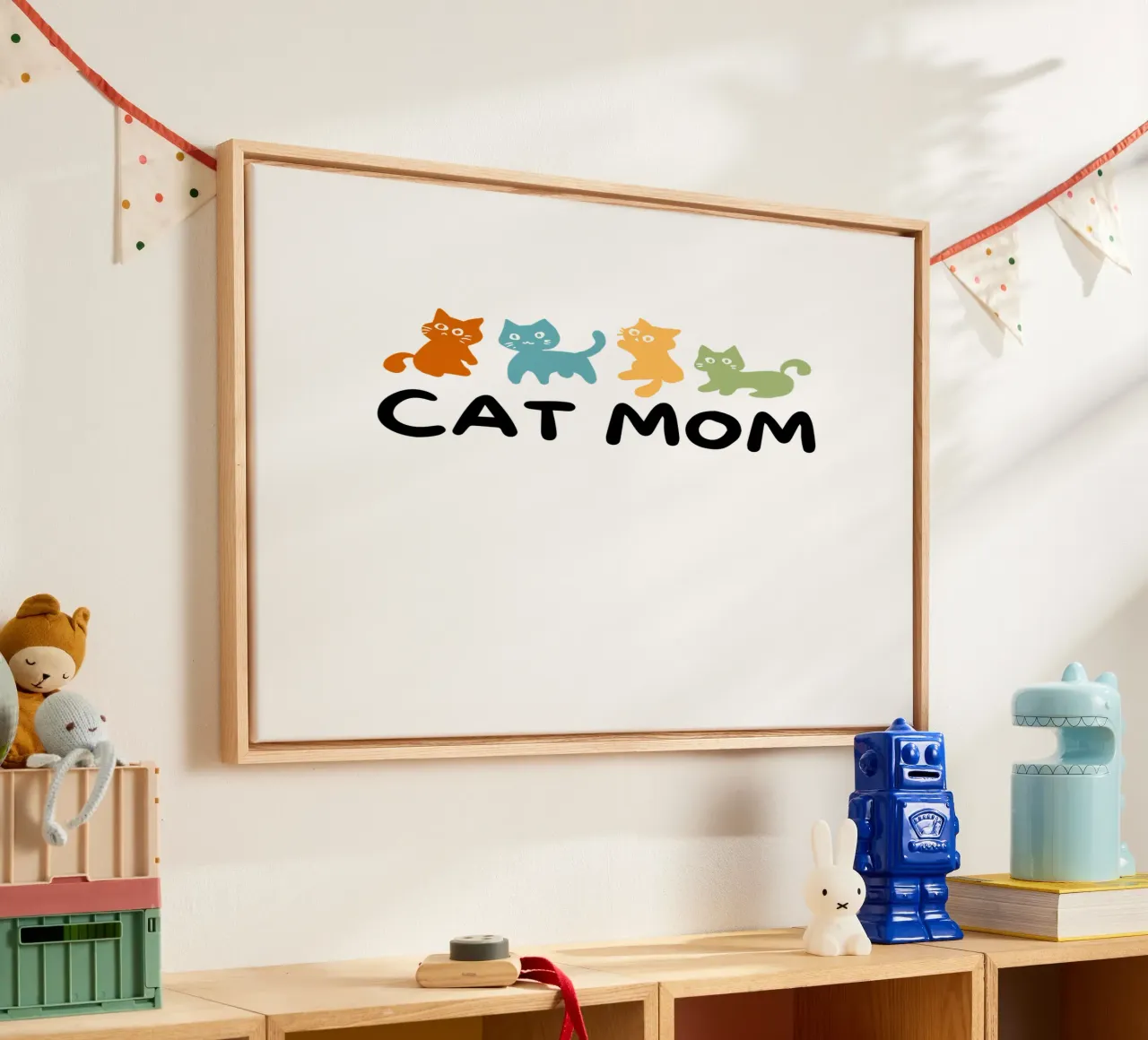 kattenmoeder canvas met Baklijst van khoailang