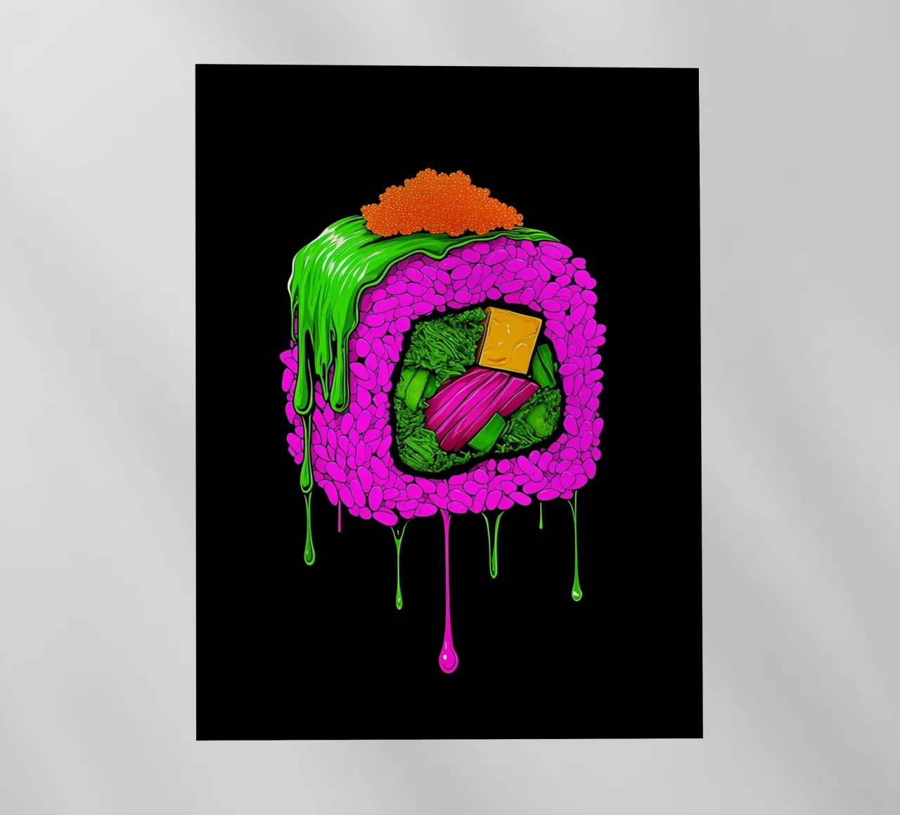 Sushi - Pop Art pellicola backlit da ColorCrash Gallery