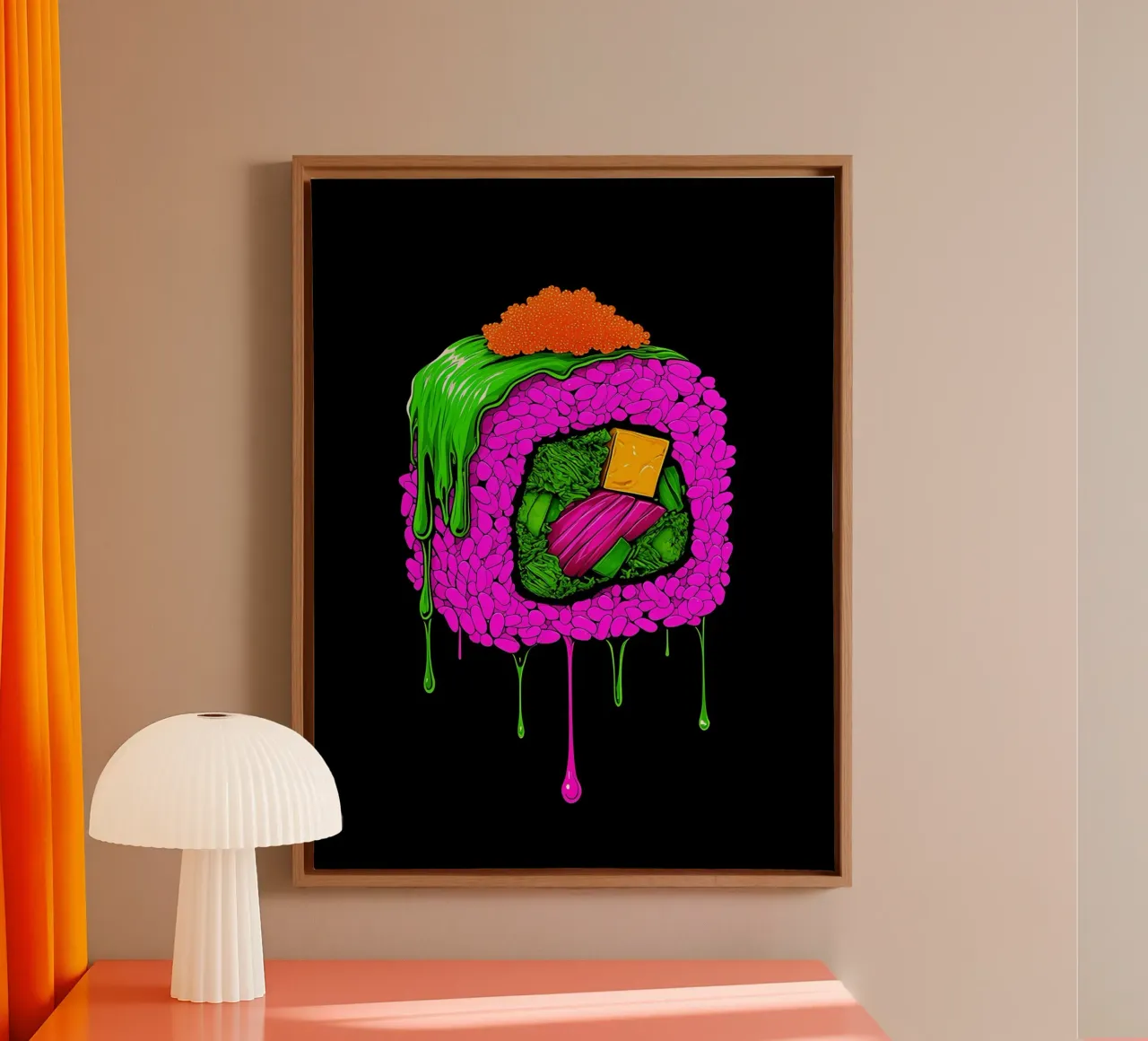 Sushi - Pop Art canvas by ColorCrash Gallery