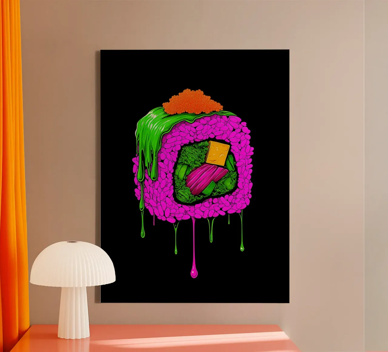 Sushi - Pop Art canvas by ColorCrash Gallery