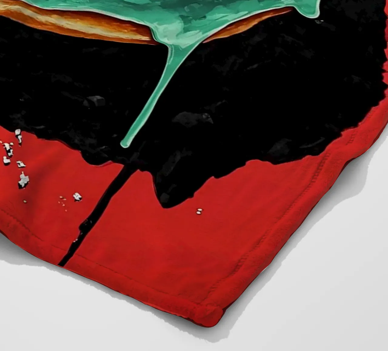 Ciambella - Pop Art coperta in pile da ColorCrash Gallery