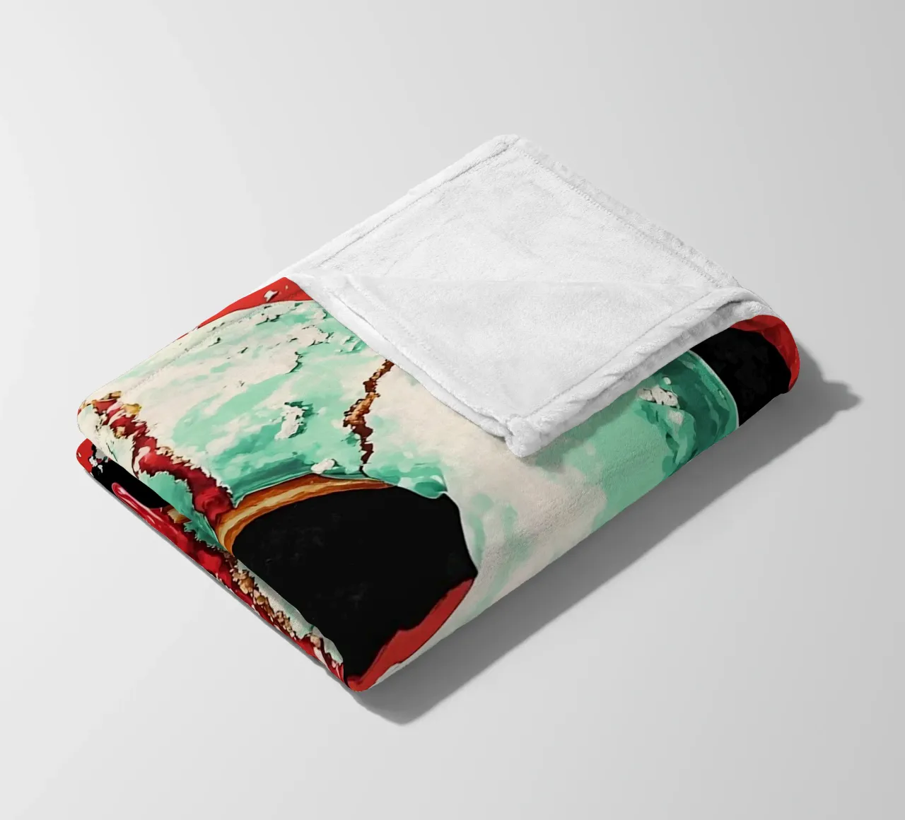 Ciambella - Pop Art coperta in pile da ColorCrash Gallery