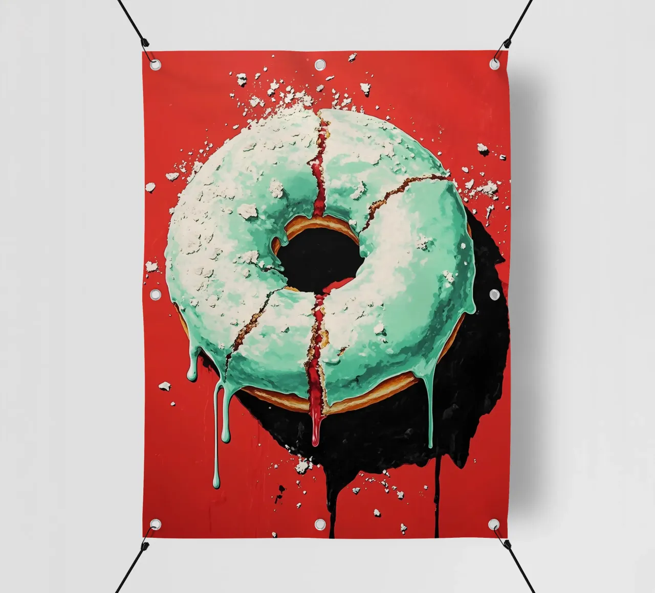 Ciambella - Pop Art telo in pvc da ColorCrash Gallery