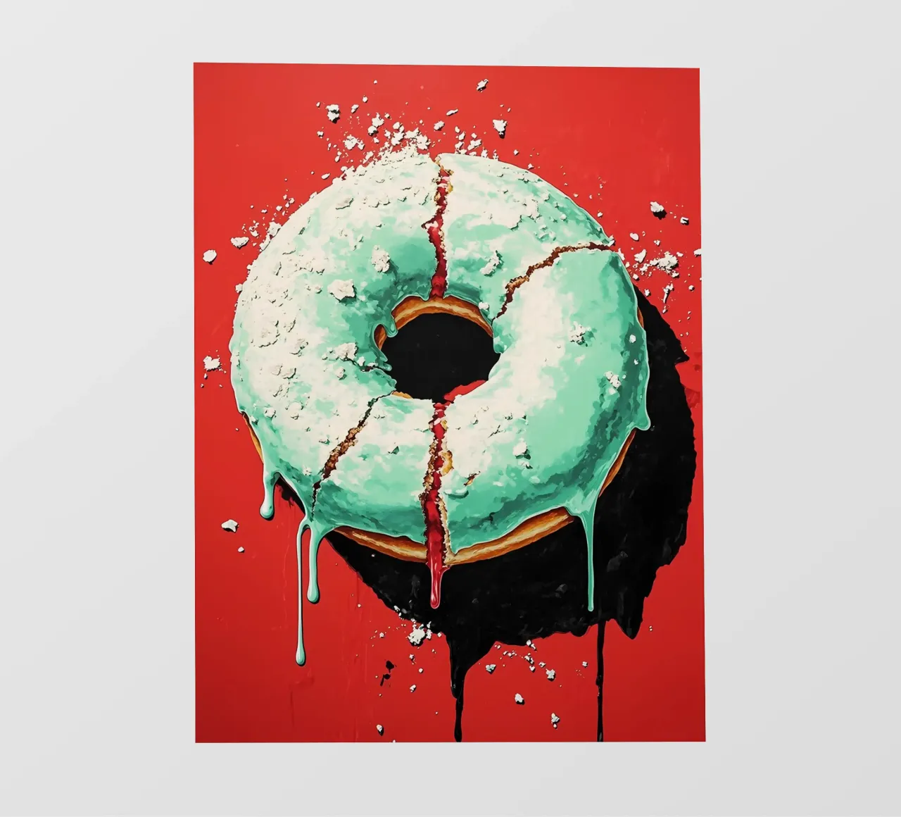 Ciambella - Pop Art telo in pvc da ColorCrash Gallery