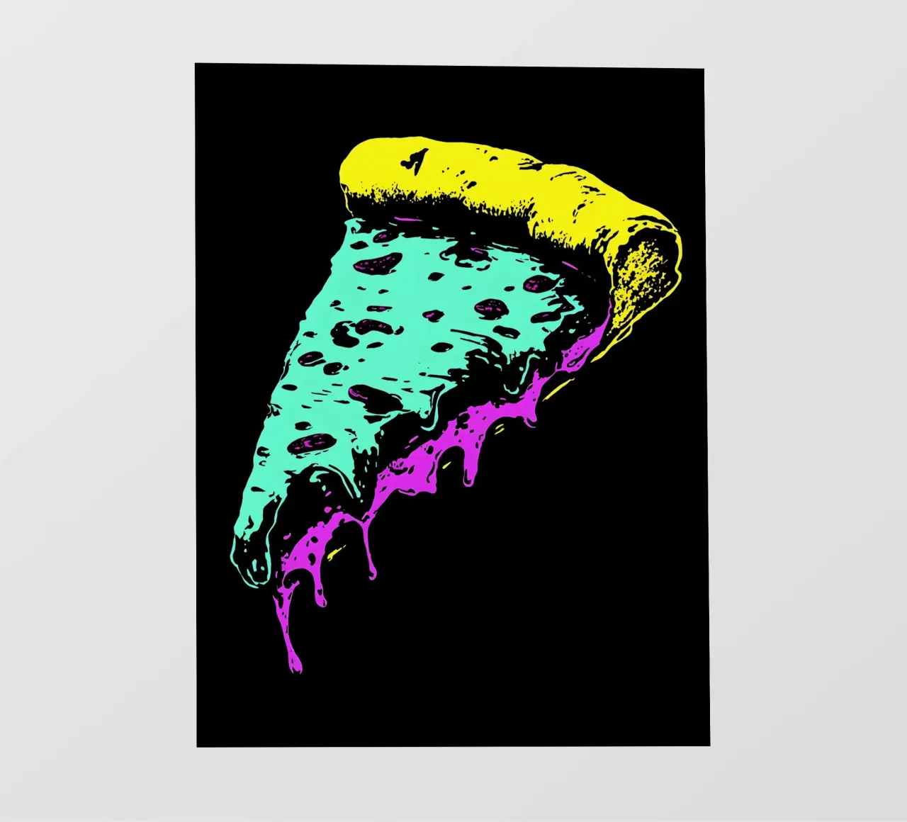 Pizza Slice - Pop Art pellicola backlit da ColorCrash Gallery