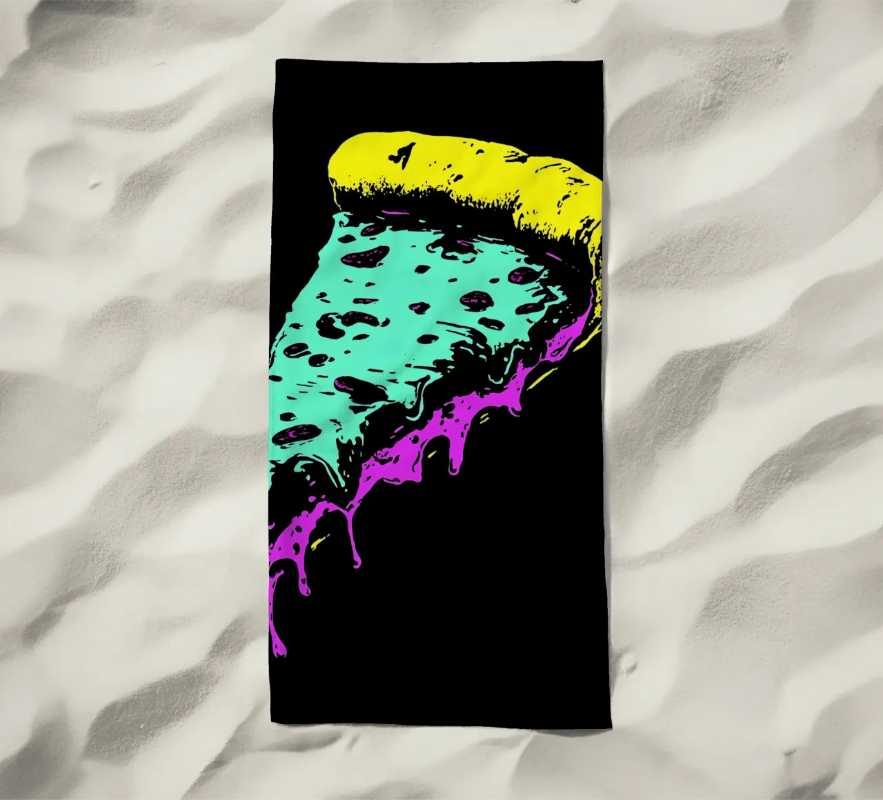 Pizza Slice - Pop Art telo mare da ColorCrash Gallery