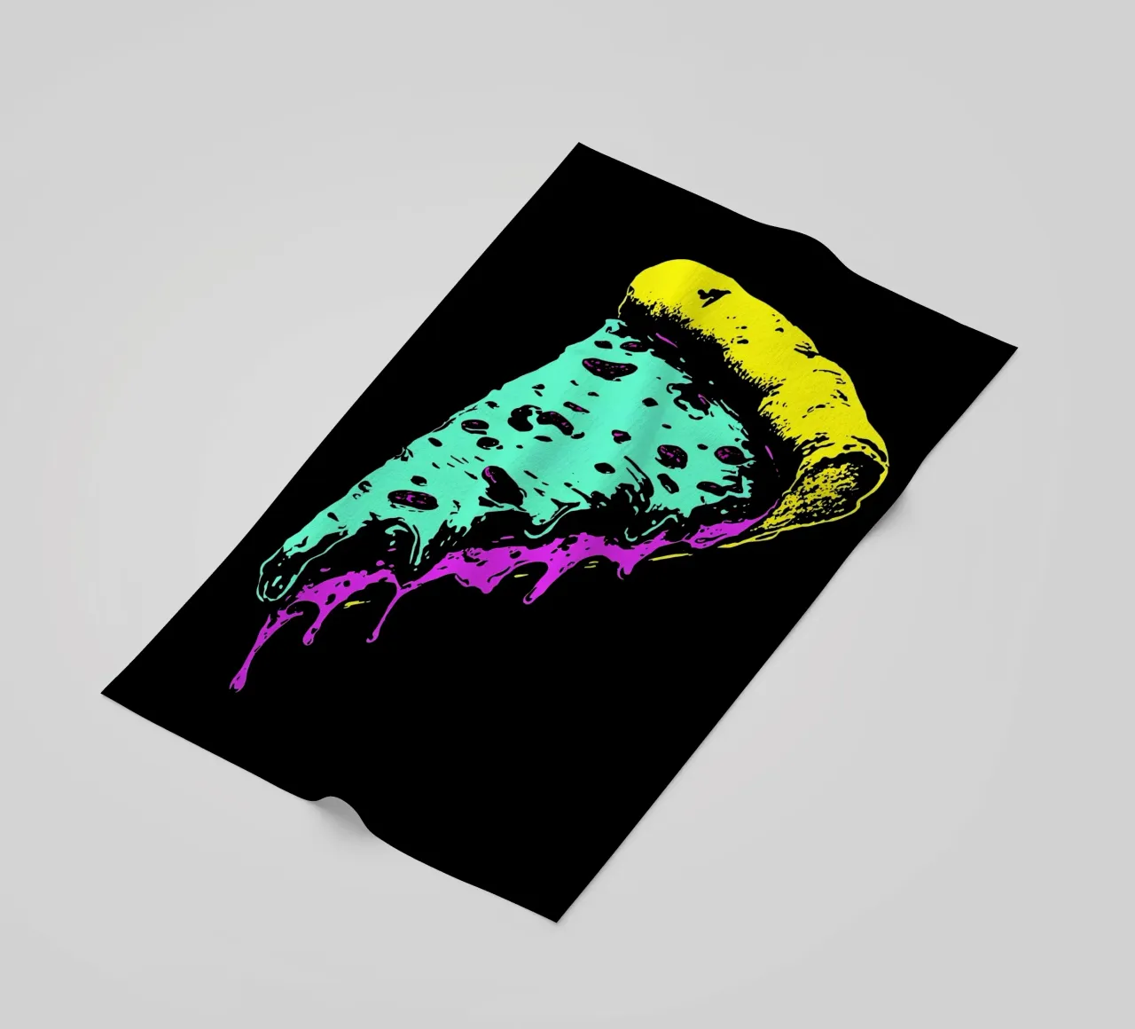 Pizza Slice - Pop Art telo mare da ColorCrash Gallery