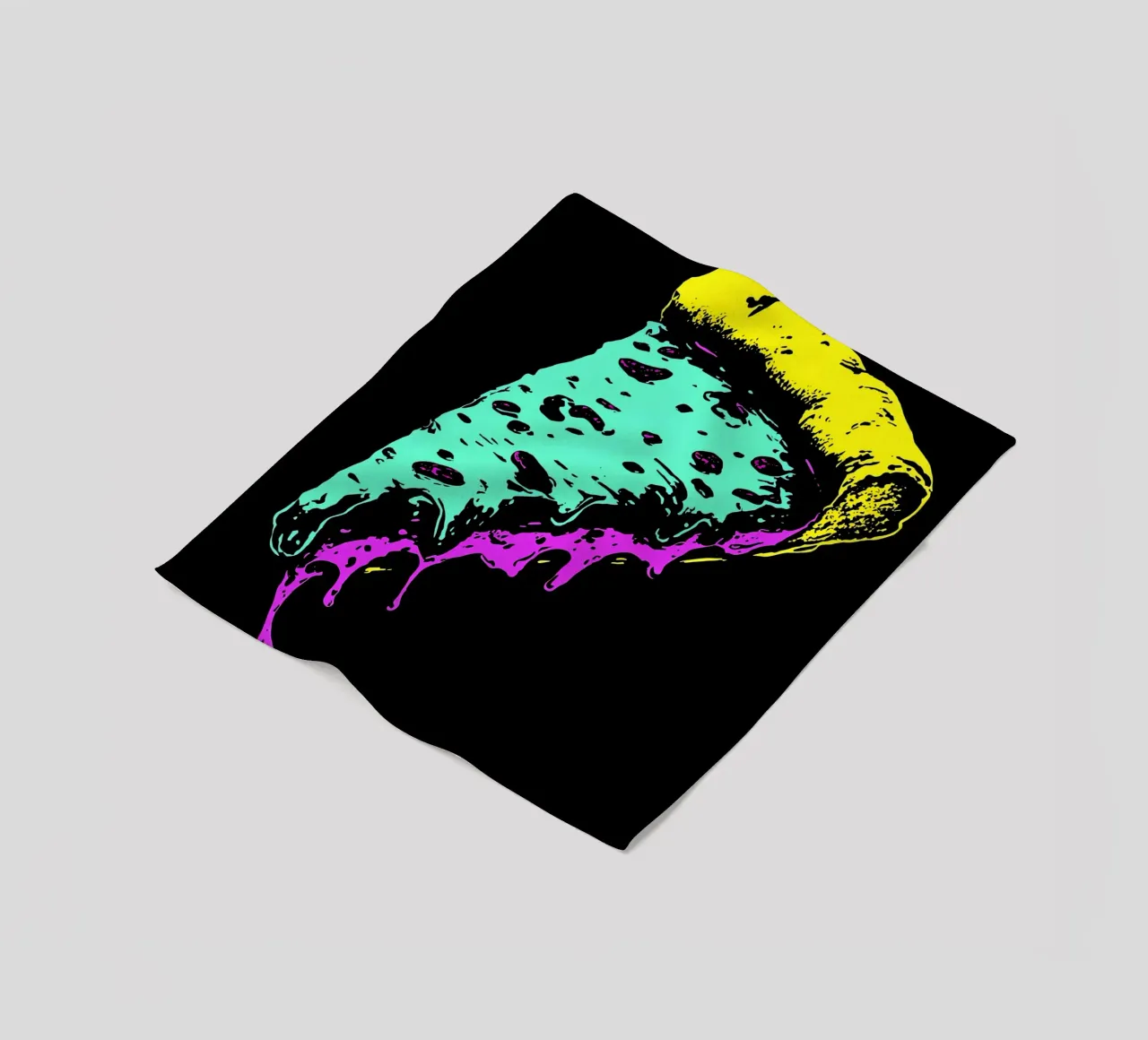 Pizza Slice - Pop Art coperta in pile da ColorCrash Gallery
