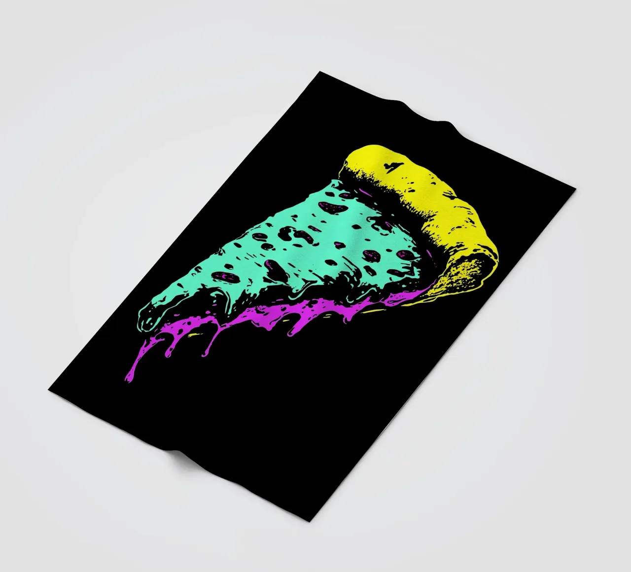Pizza Slice - Pop Art coperta in pile da ColorCrash Gallery