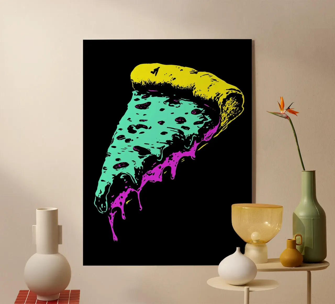 Pizza Slice - Pop Art plexiglass da ColorCrash Gallery