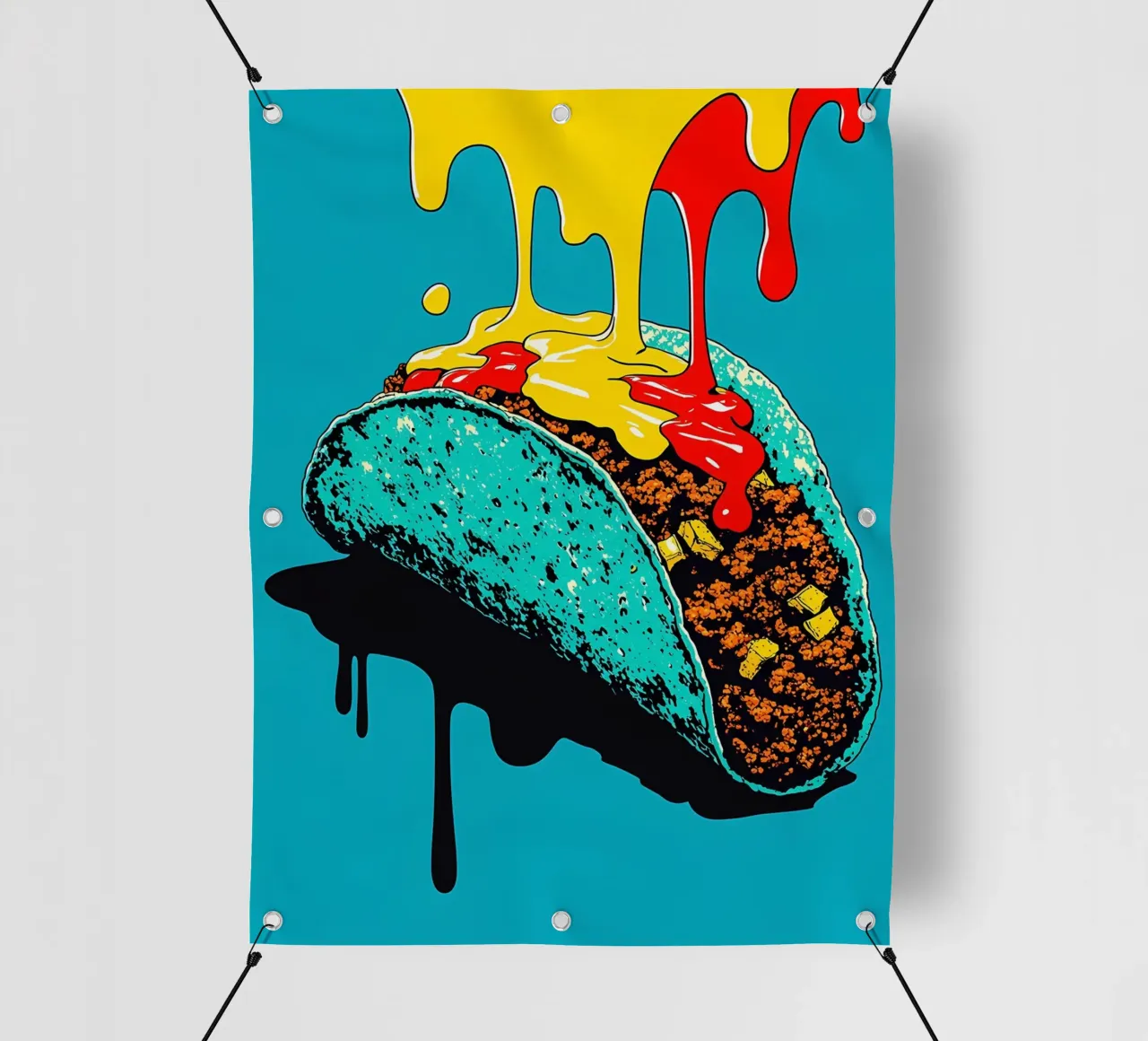 Taco - Pop Art telo in pvc da ColorCrash Gallery