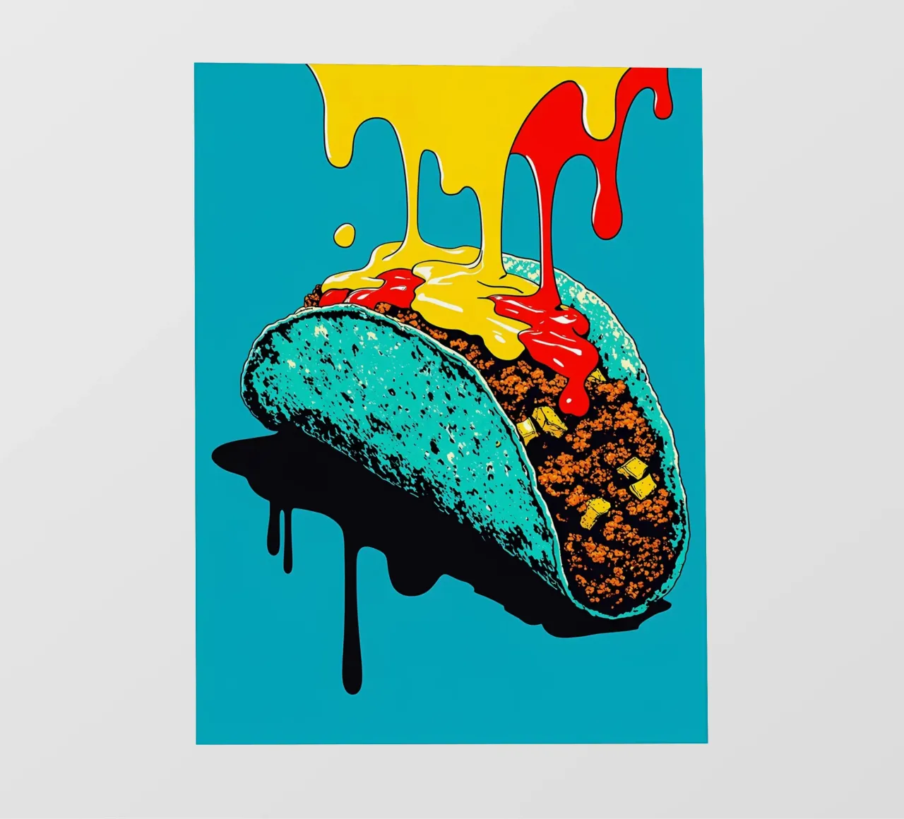 Taco - Pop Art telo in pvc da ColorCrash Gallery