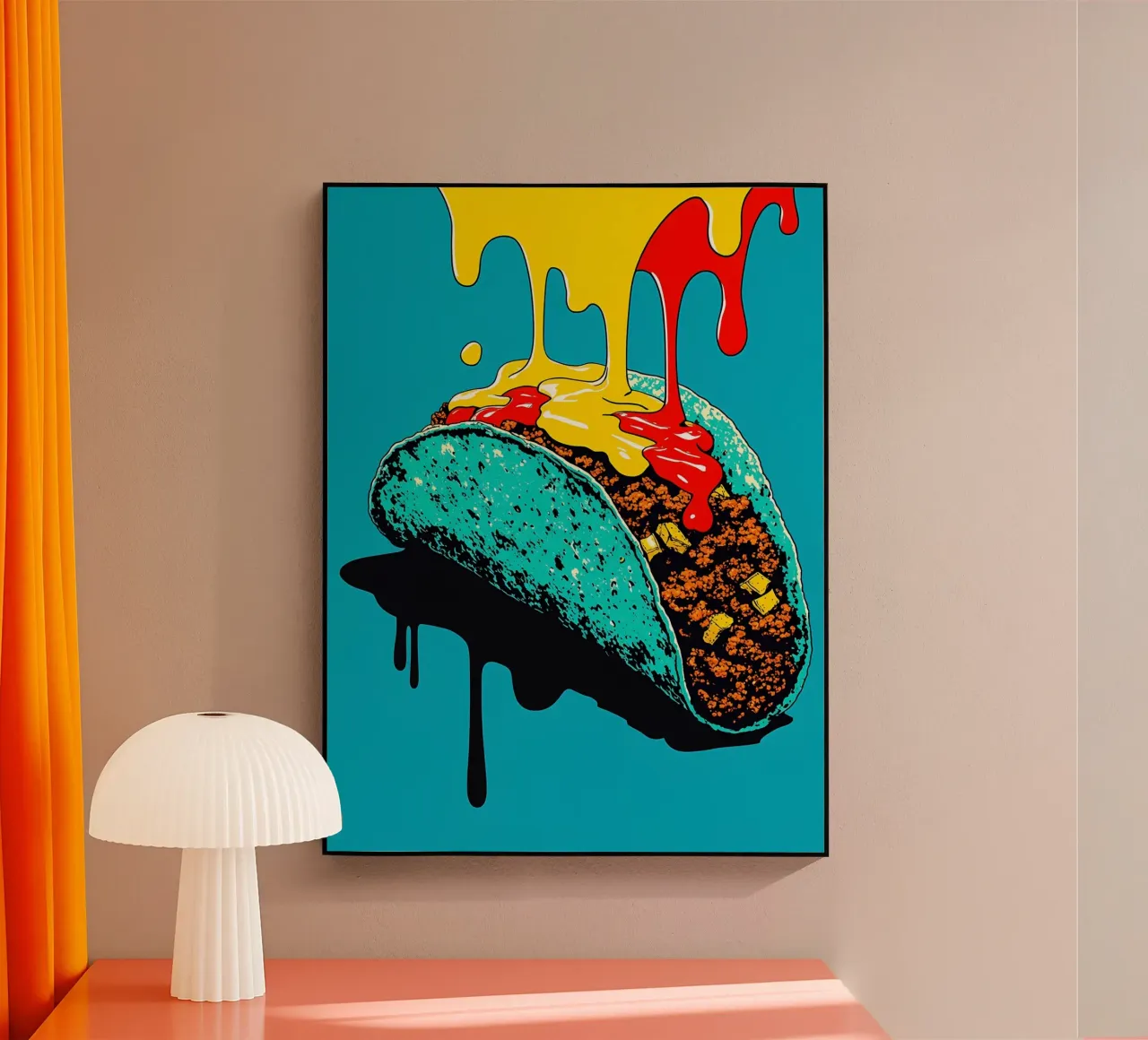 Taco - Pop Art plexiglass da ColorCrash Gallery