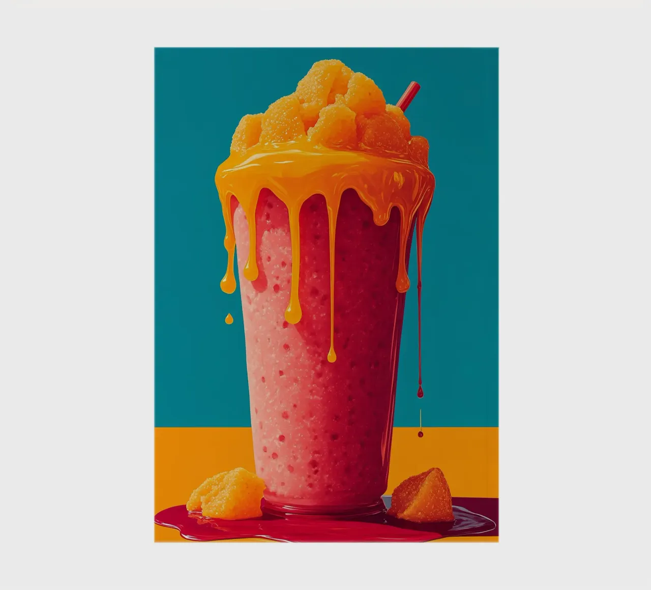 Smoothie - Pop Art notebook by ColorCrash Gallery