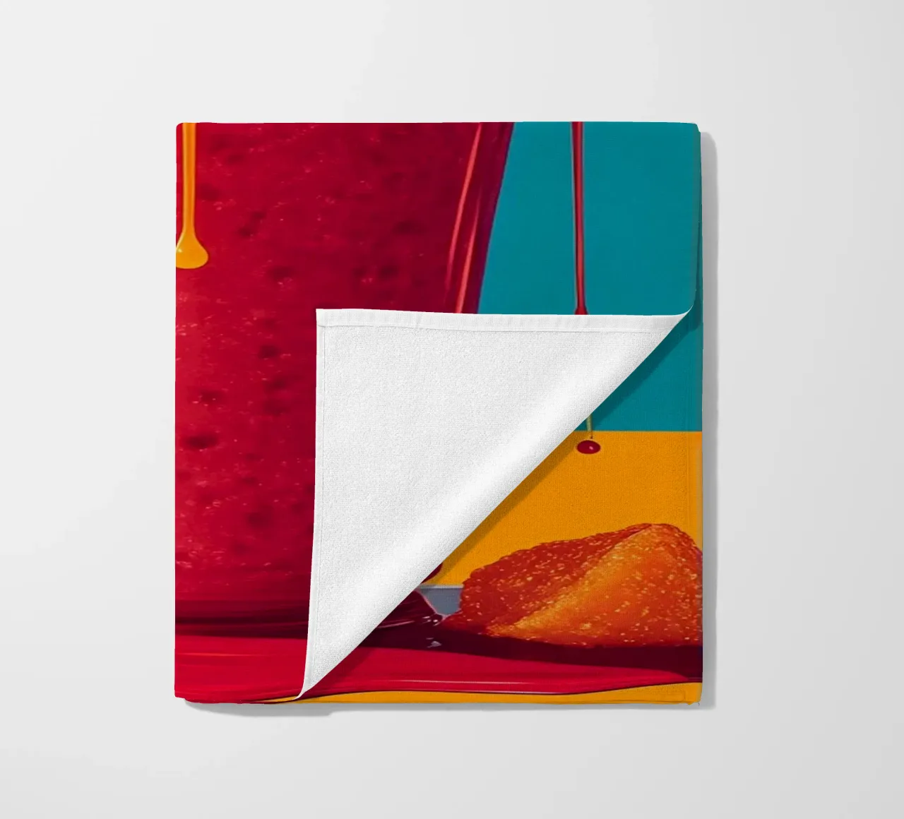 Smoothie - Pop Art beach towel by ColorCrash Gallery