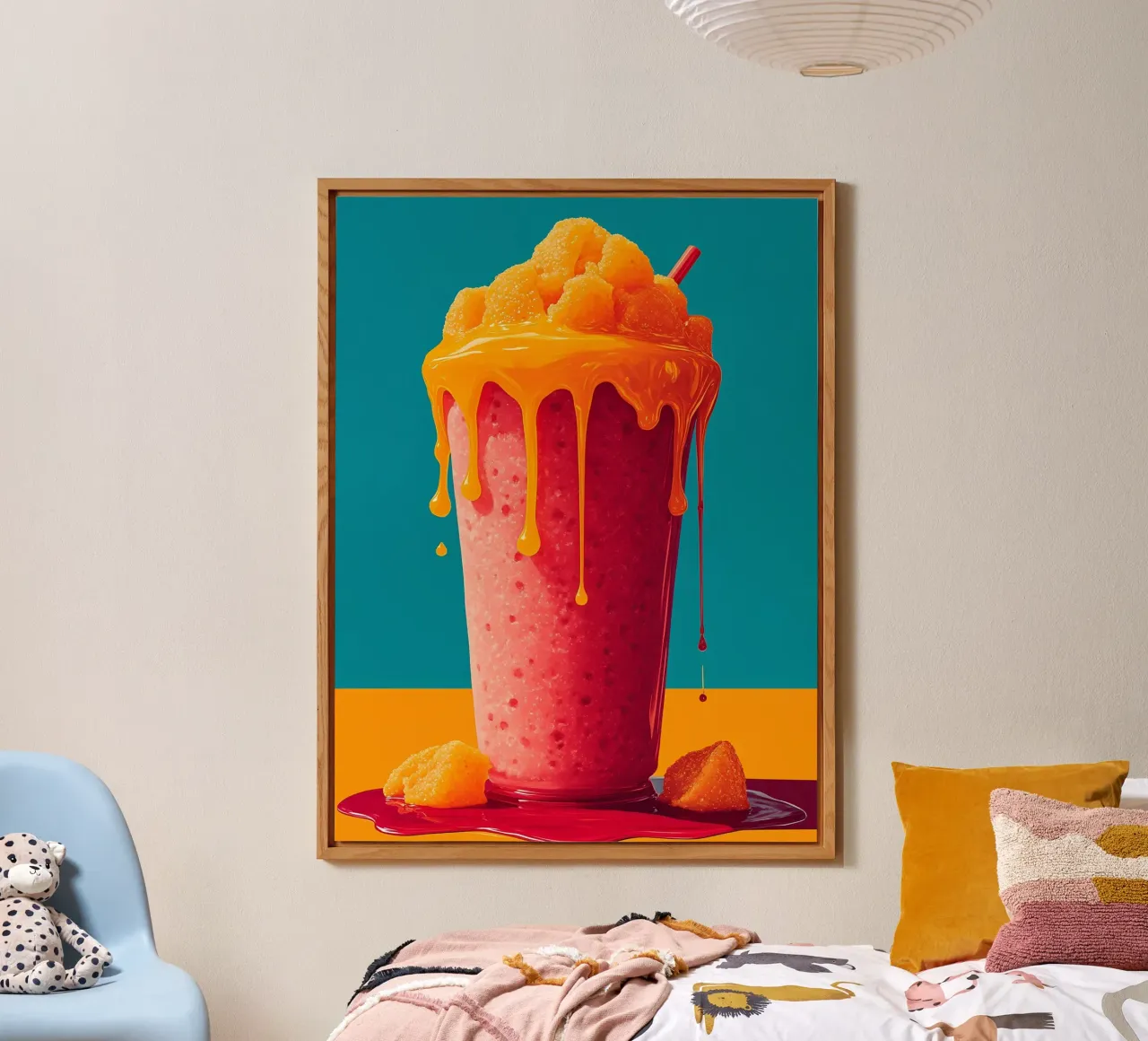 Frullato - Pop Art alluminio dibond da ColorCrash Gallery