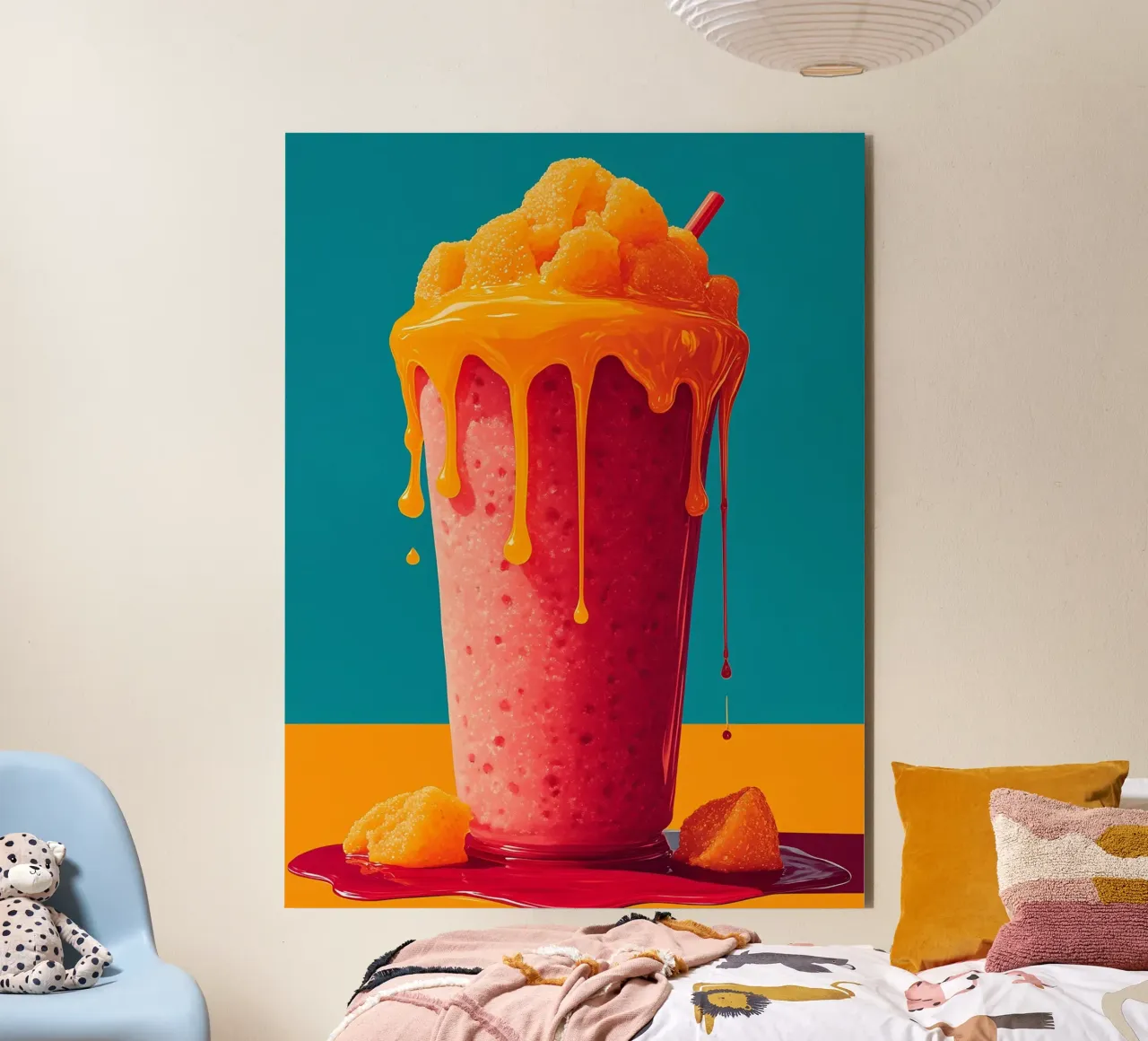 Frullato - Pop Art alluminio dibond da ColorCrash Gallery