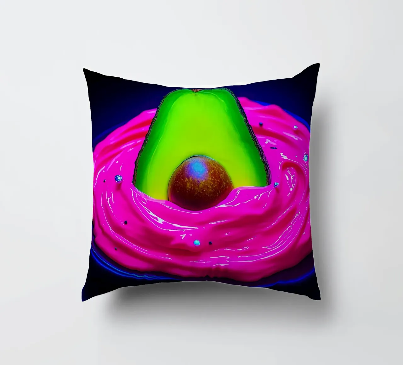 Avocado a immersione - Pop Art cuscino da ColorCrash Gallery