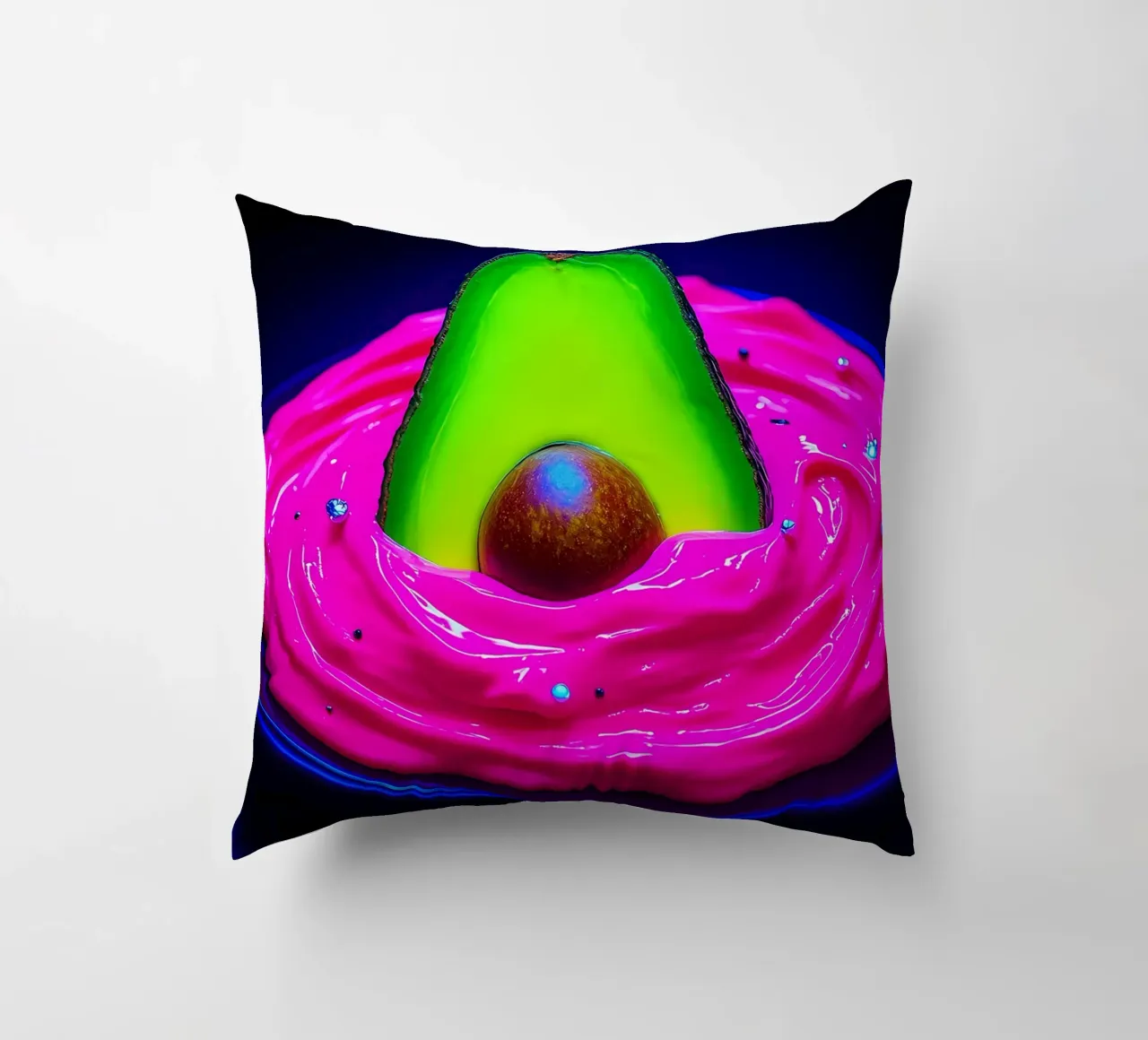Avocado a immersione - Pop Art cuscino da ColorCrash Gallery