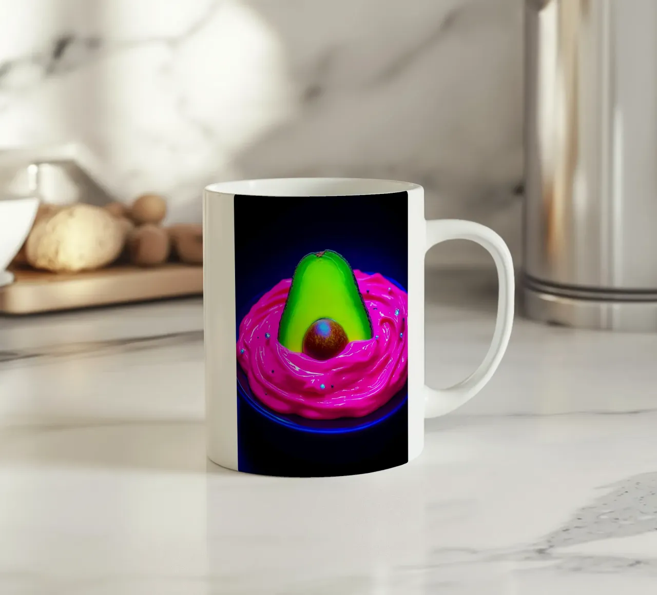 Avocado a immersione - Pop Art tazza in ceramica da ColorCrash Gallery