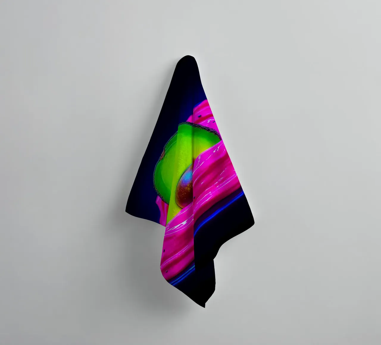 Avocado a immersione - Pop Art asciugamano da bagno da ColorCrash Gallery