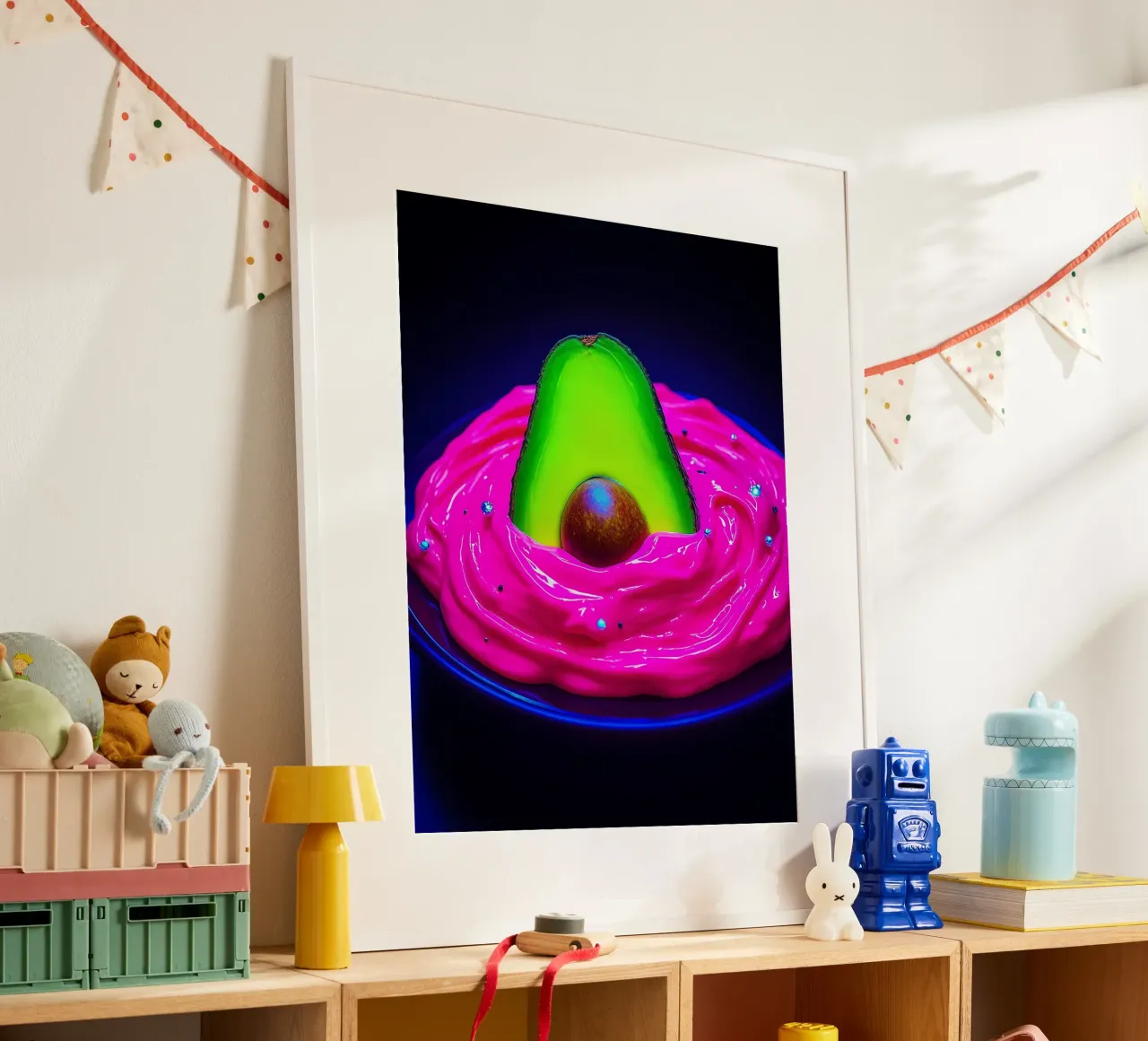 Avocado a immersione - Pop Art carta hahnemühle da ColorCrash Gallery