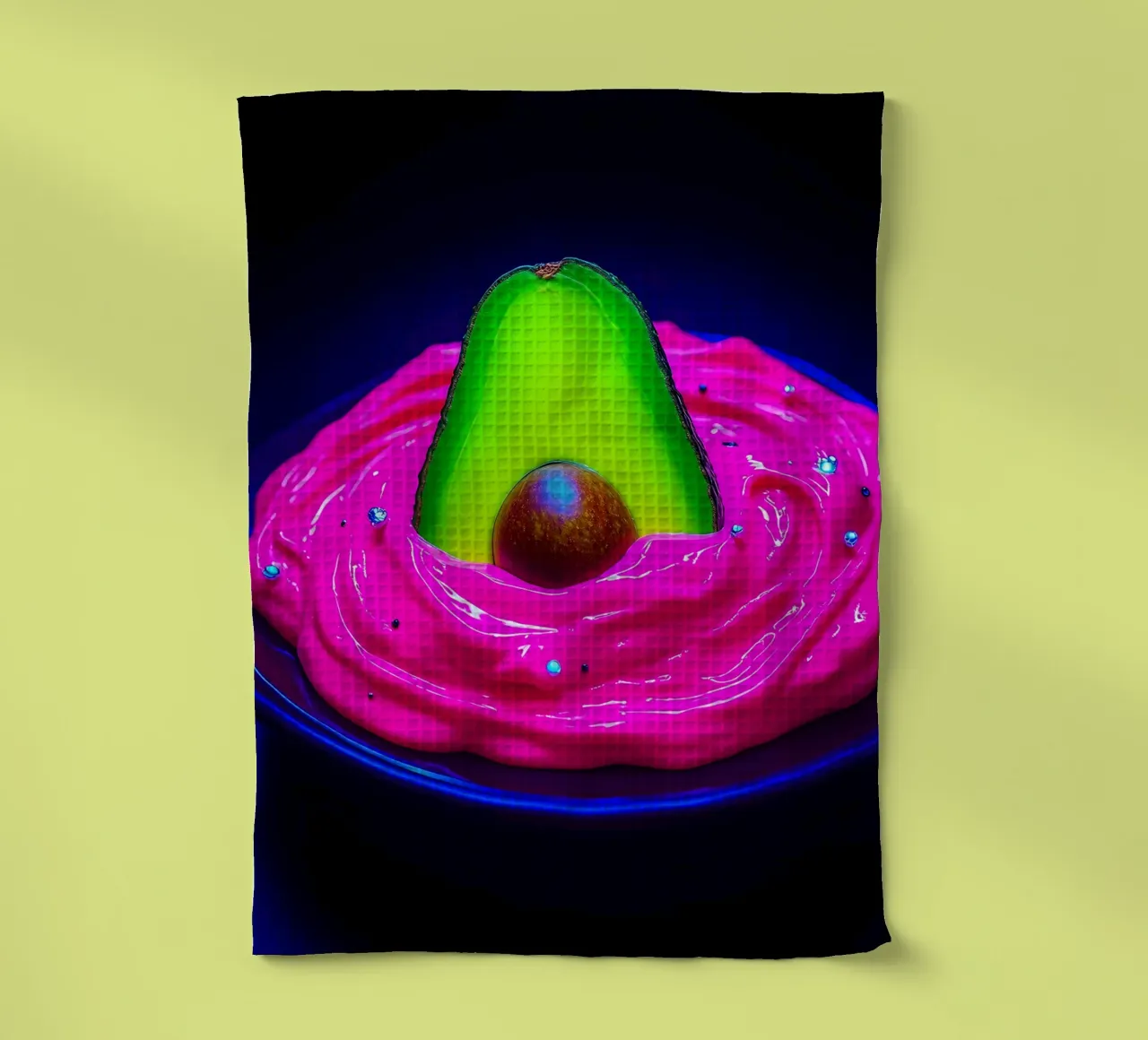 Avocado a immersione - Pop Art canovaccio da cucina da ColorCrash Gallery