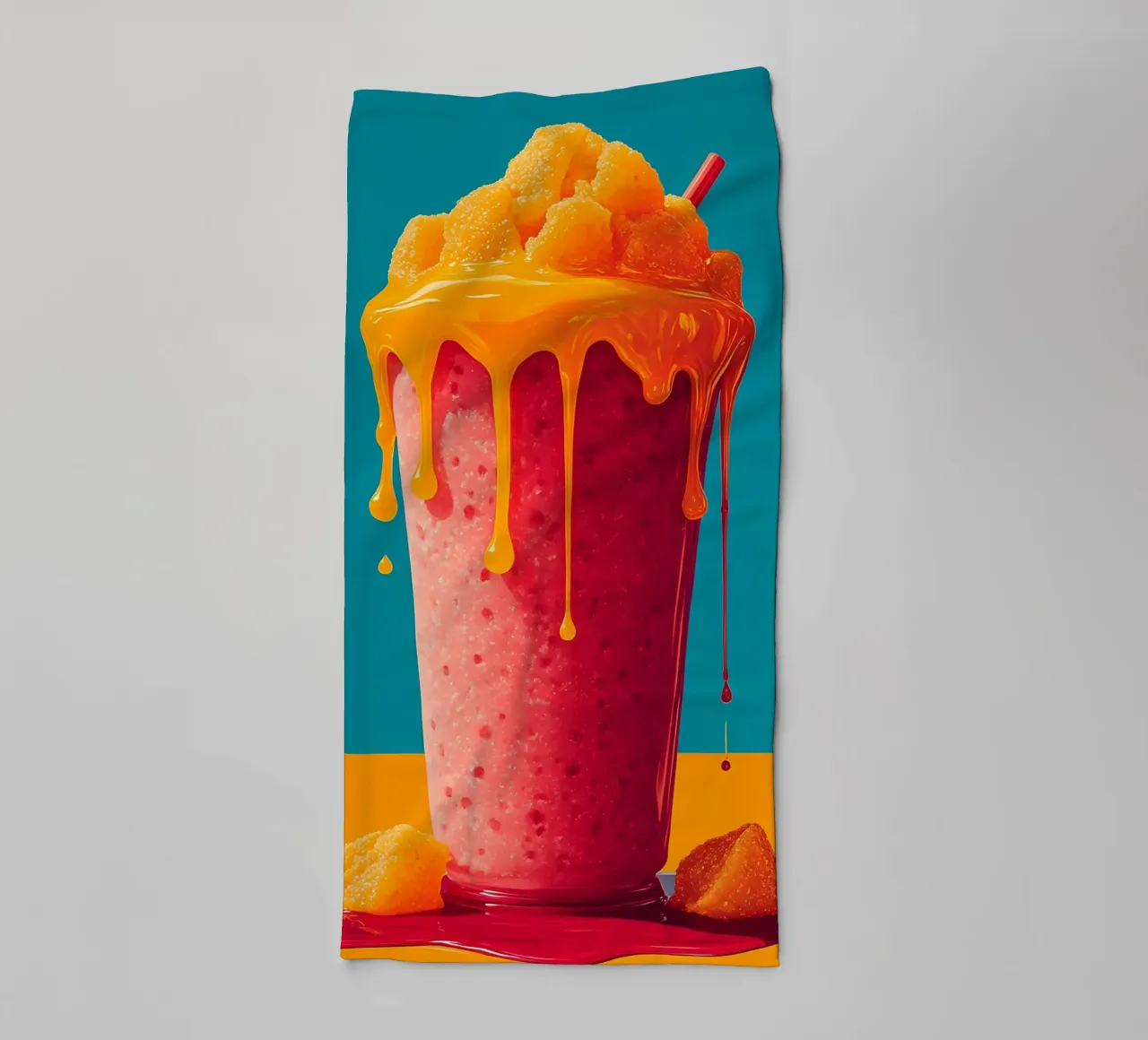 Frullato - Pop Art asciugamano da bagno da ColorCrash Gallery
