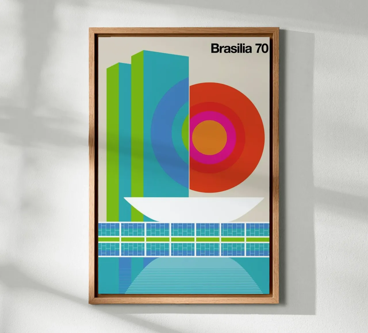 Brasilia canvas met Baklijst van Bo Lundberg