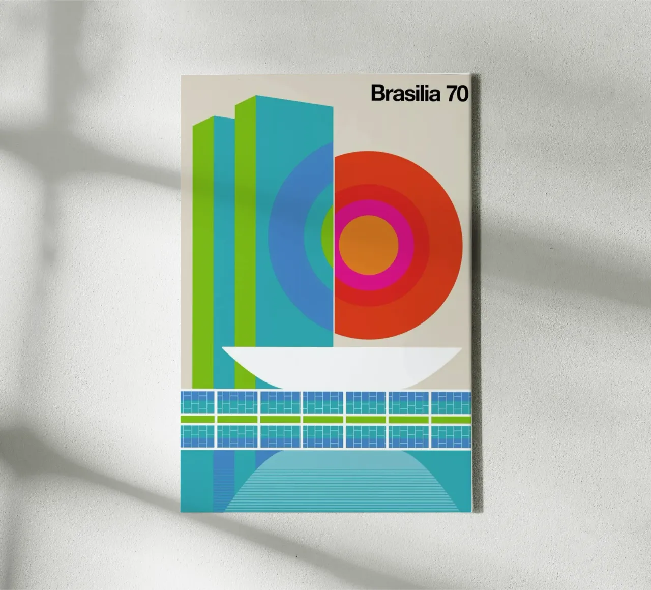 Brasilia canvas met Baklijst van Bo Lundberg