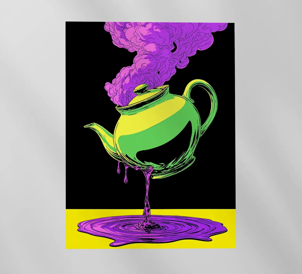 Teiera - Pop Art pellicola backlit da ColorCrash Gallery
