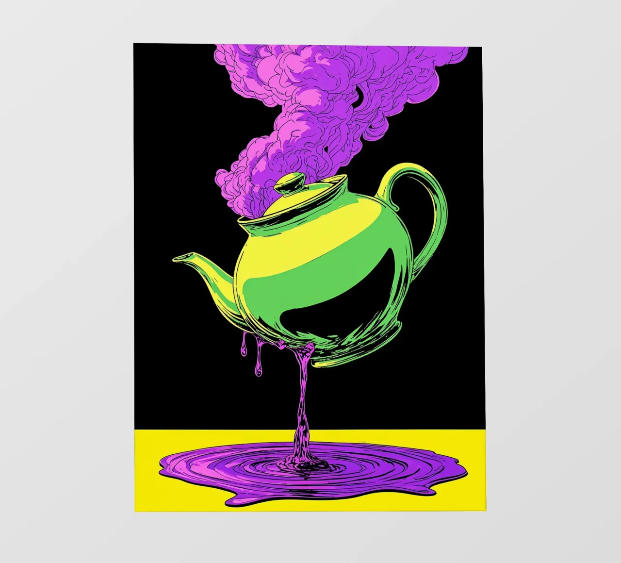 Teiera - Pop Art pellicola backlit da ColorCrash Gallery