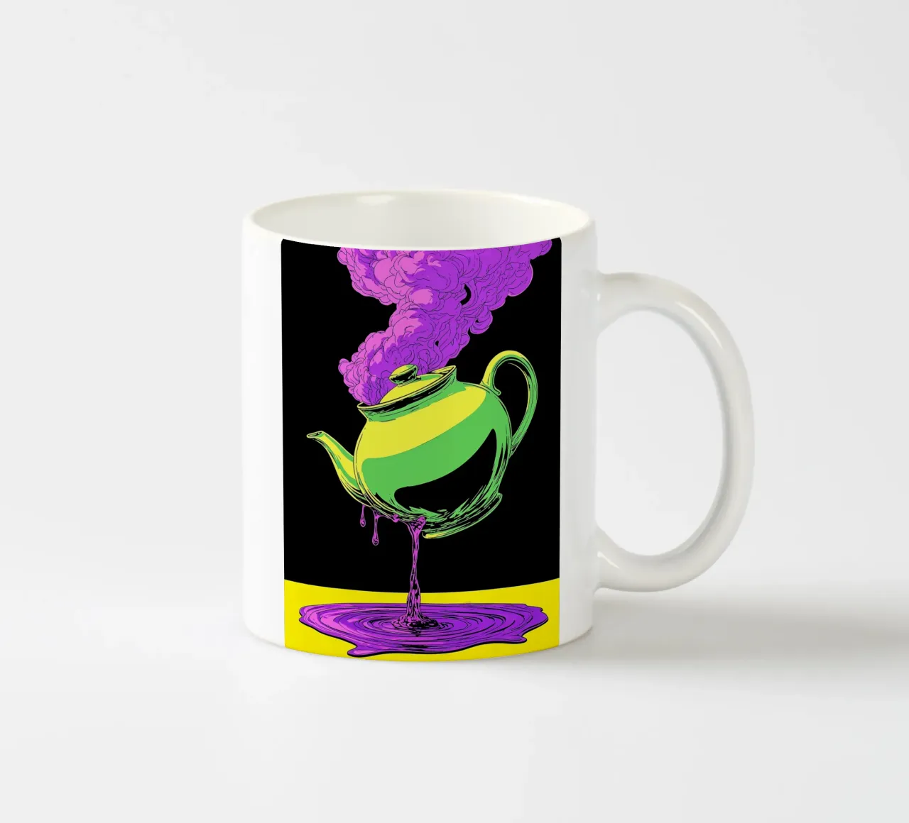 Teiera - Pop Art tazza in ceramica da ColorCrash Gallery