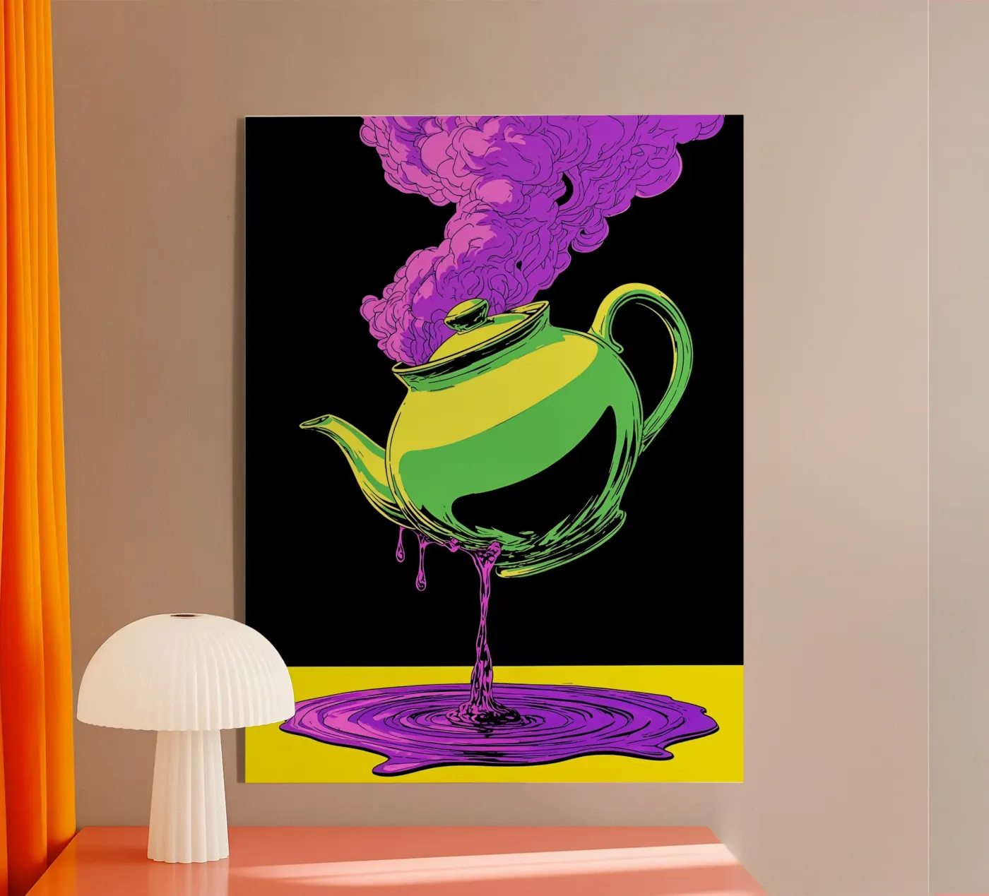 Teiera - Pop Art plexiglass da ColorCrash Gallery