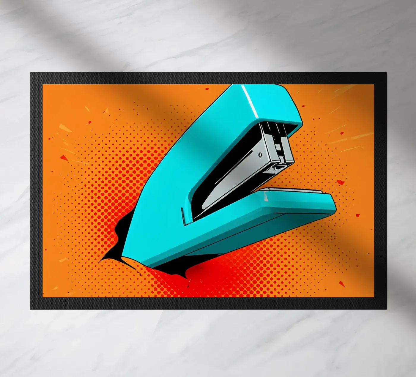 Stacker - Pop Art doormat by ColorCrash Gallery