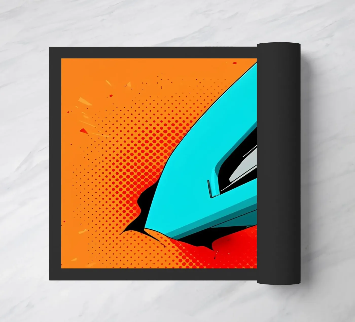 Stacker - Pop Art doormat by ColorCrash Gallery
