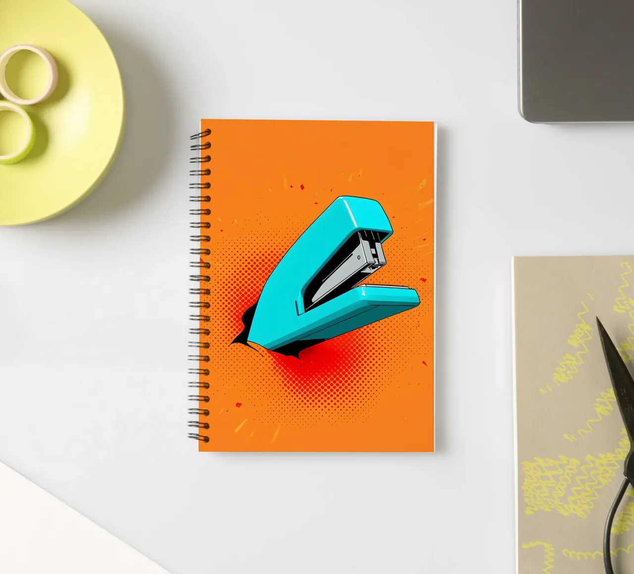 Stacker - Pop Art spiral notebook by ColorCrash Gallery