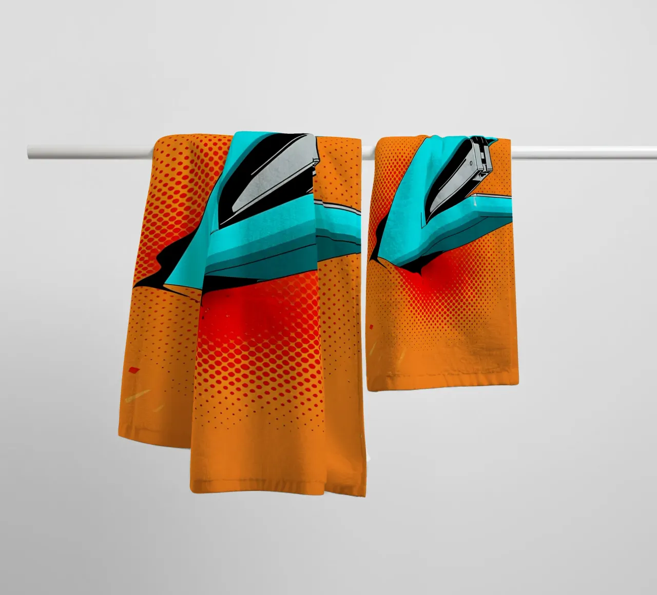 Stacker - Pop Art towel by ColorCrash Gallery