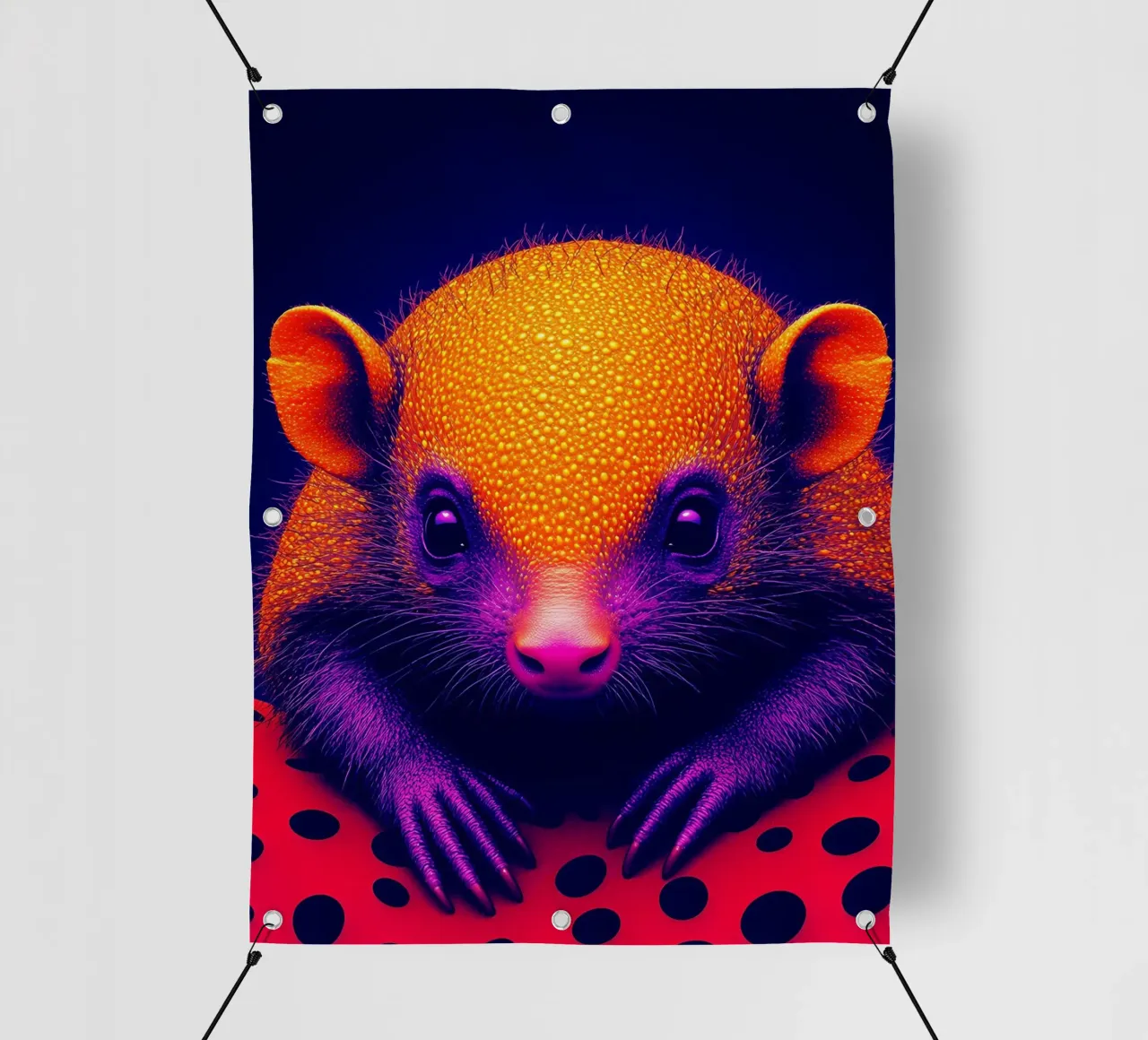 Riccio - Pop Art telo in pvc da ColorCrash Gallery