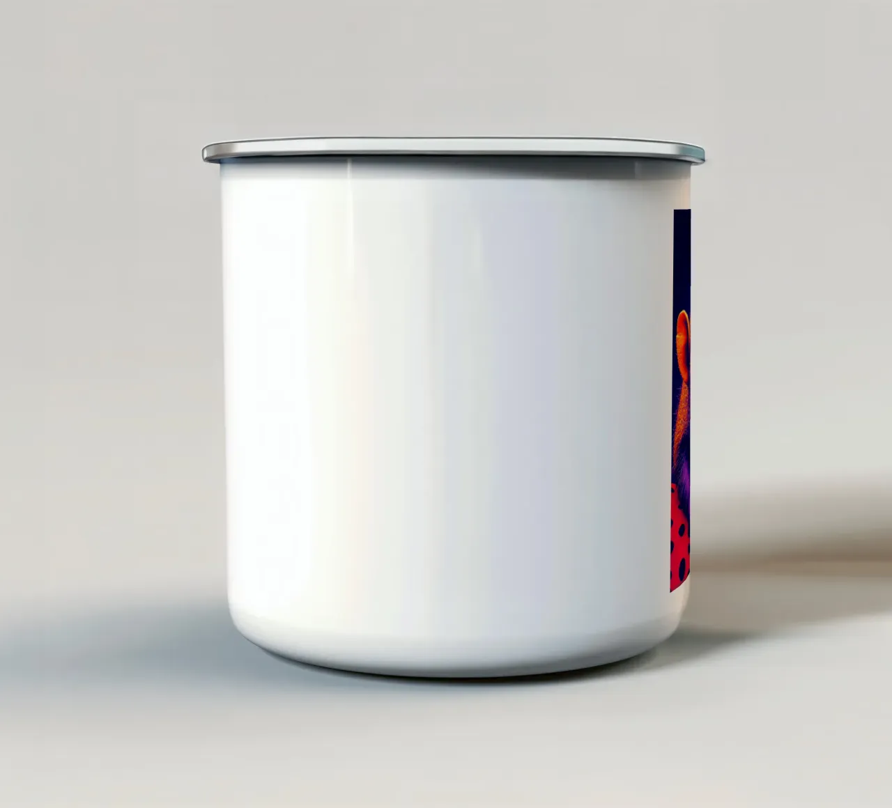 Riccio - Pop Art tazza in smalto da ColorCrash Gallery