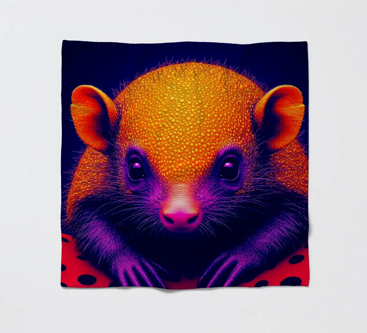 Riccio - Pop Art coperta in pile da ColorCrash Gallery